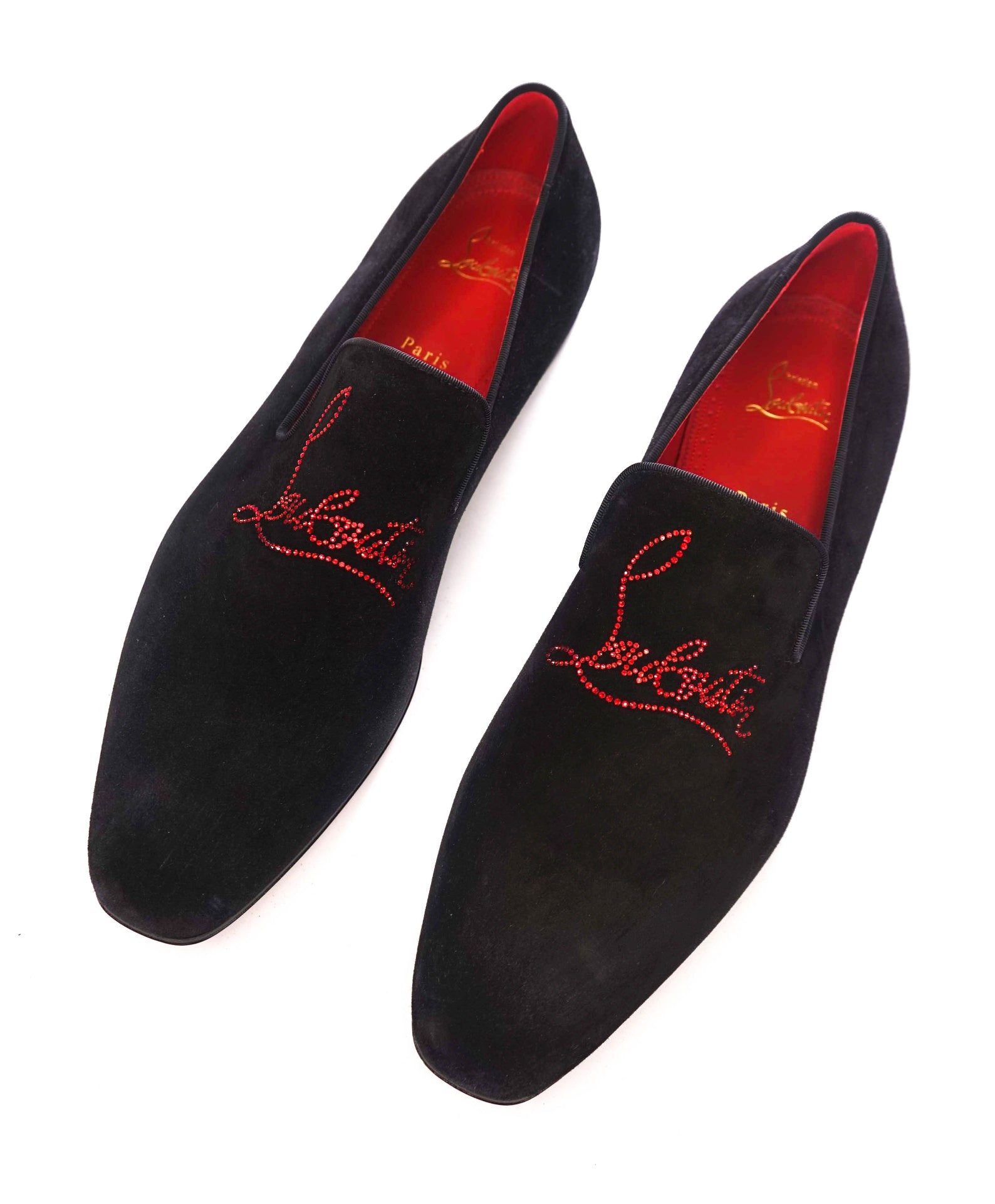 $1,100 CHRISTIAN LOUBOUTIN - *Dandelion Strass* Crystal Loafers - 13.5 (46.5EU)