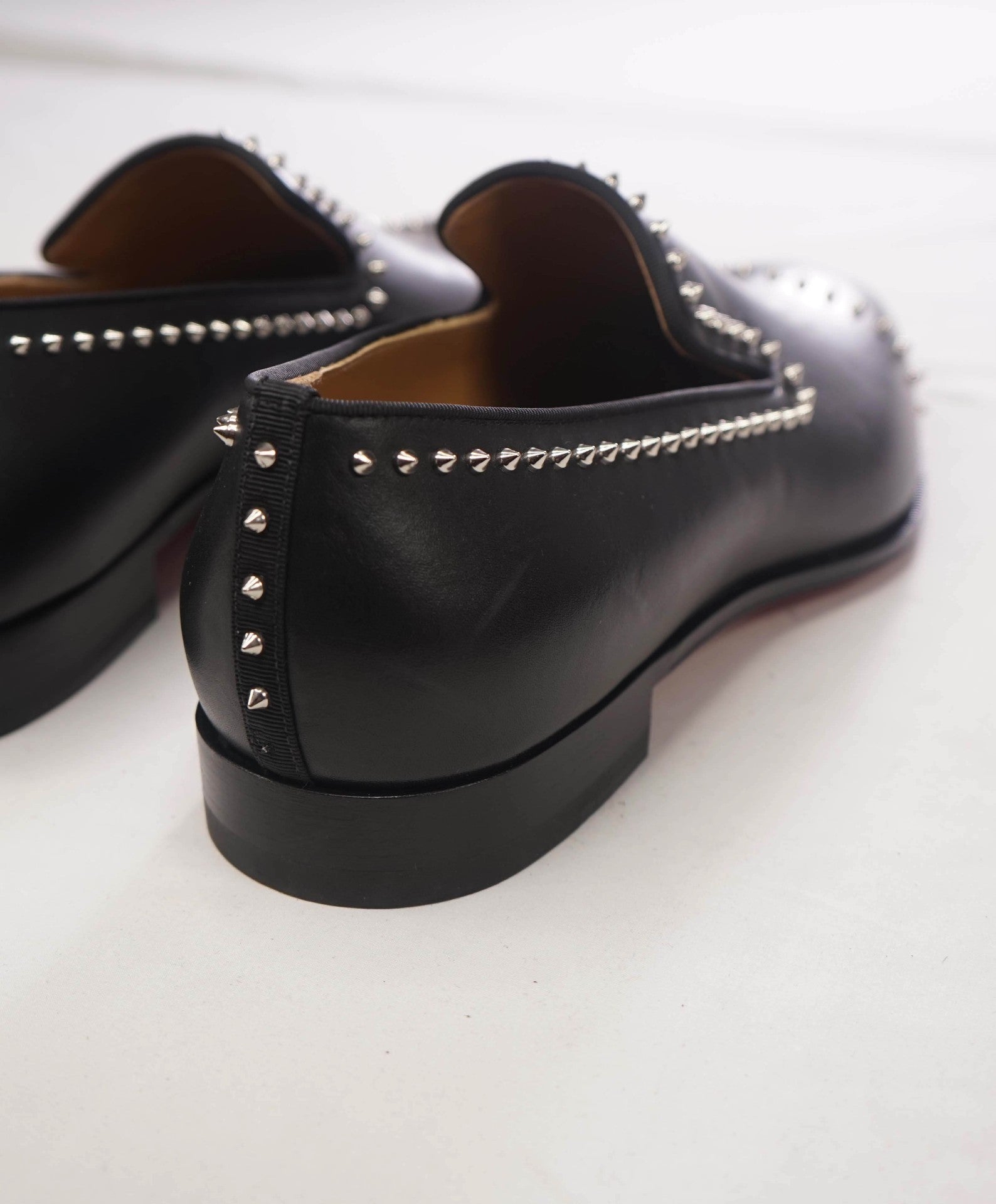 $1,200 CHRISTIAN LOUBOUTIN - *DANDY CLOO* Black Spike Loafers - US 11.5 (EU44.5)