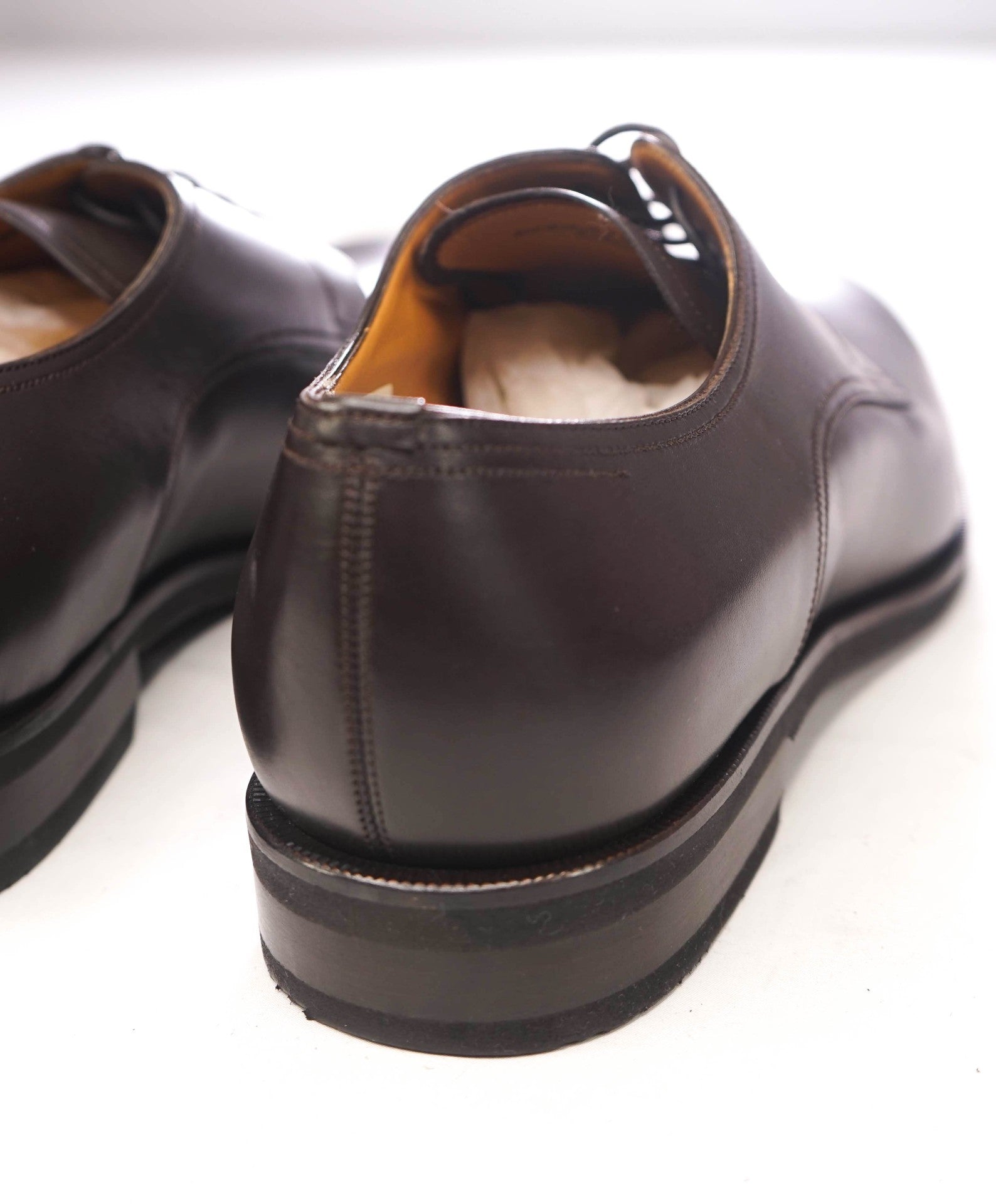 $590 BALLY - Chocolate Brown Leather Derby - US 11.5 3E