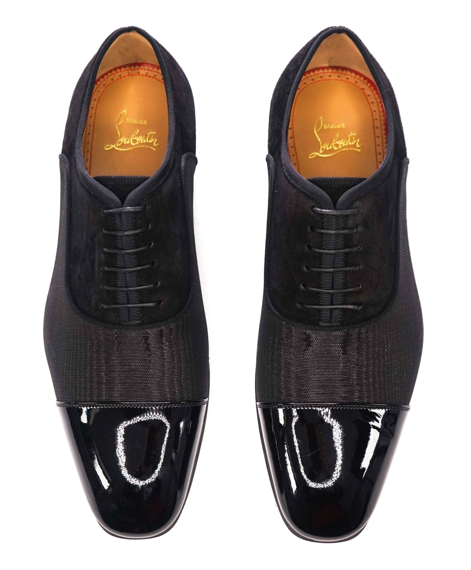 $1,050 CHRISTIAN LOUBOUTIN - *GREGGO* Black Oxfords US 7 (40EU)