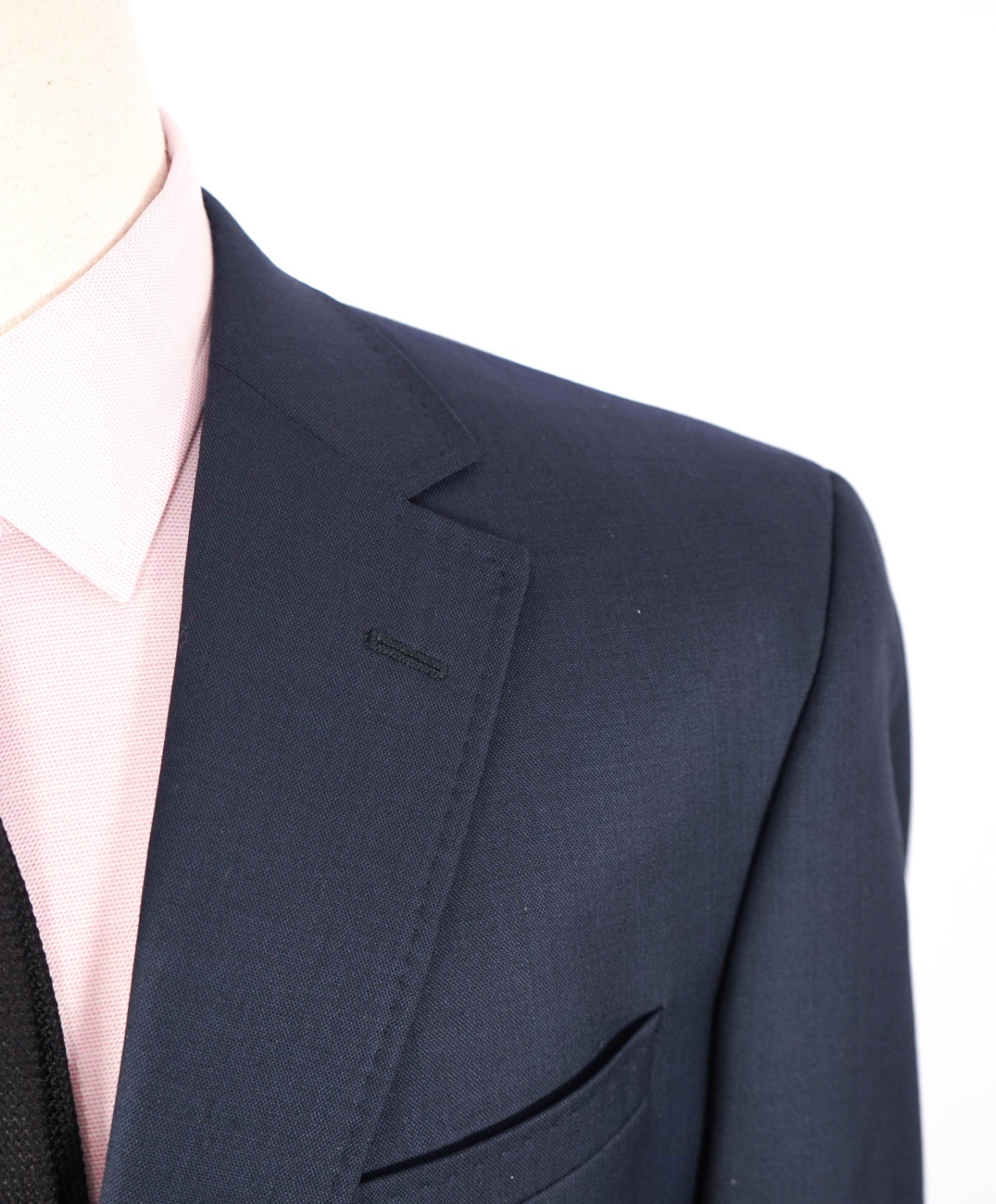 $595 TED BAKER - Solid Navy Blue Wool Blazer - 44R