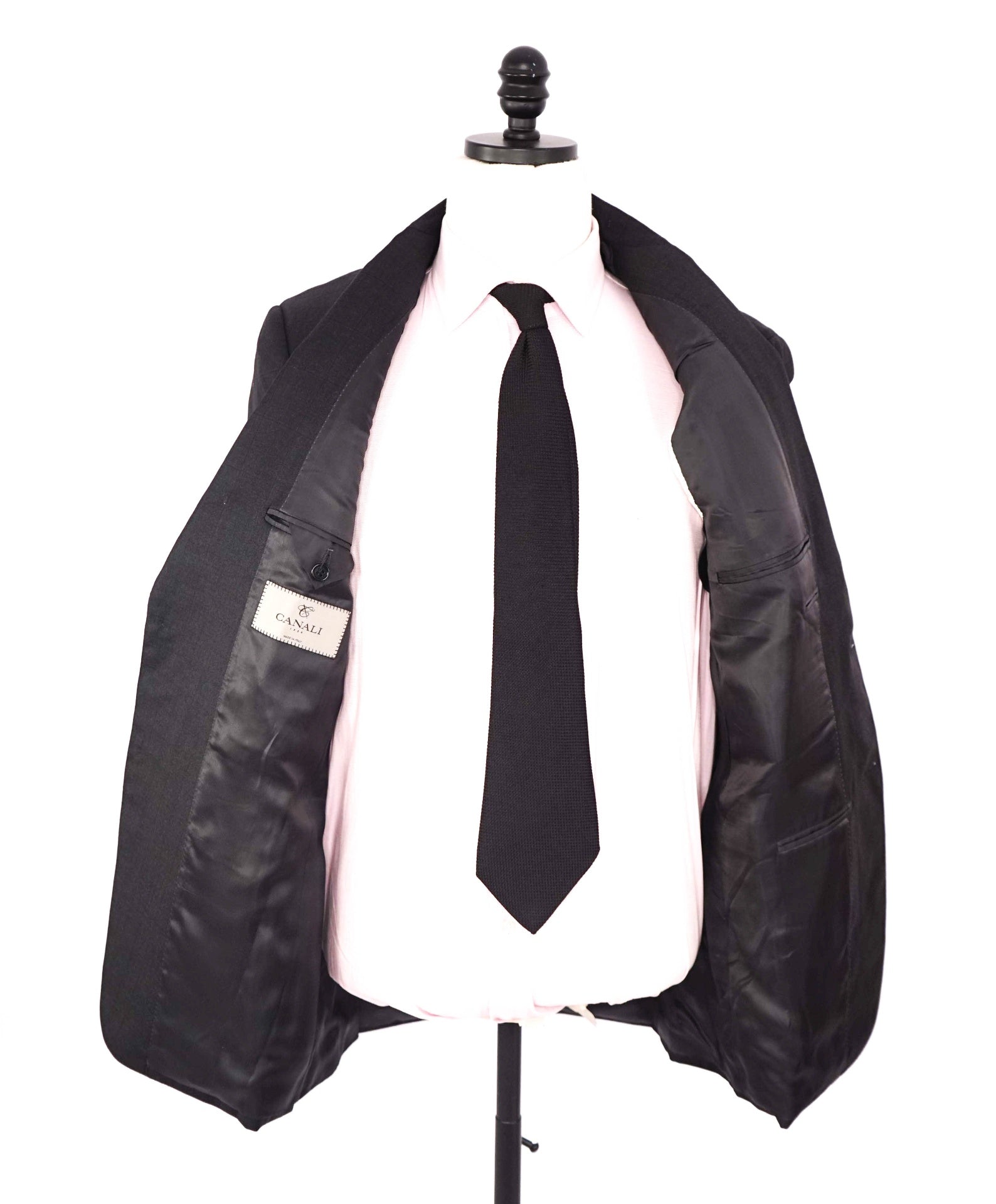 $1,895 CANALI - Gray / Brown Windowpane Check Blazer - 42R