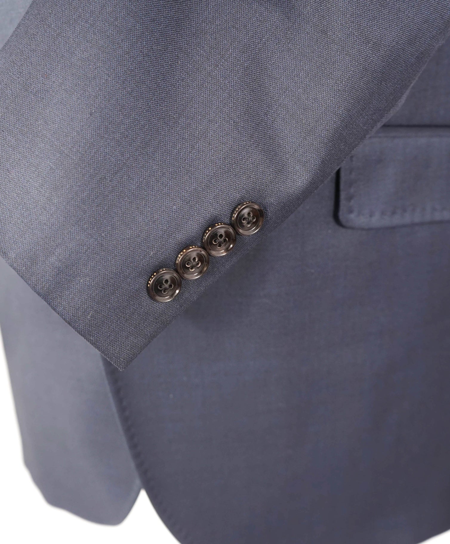 $595 TED BAKER - Solid Navy Blue Wool Blazer - 44R