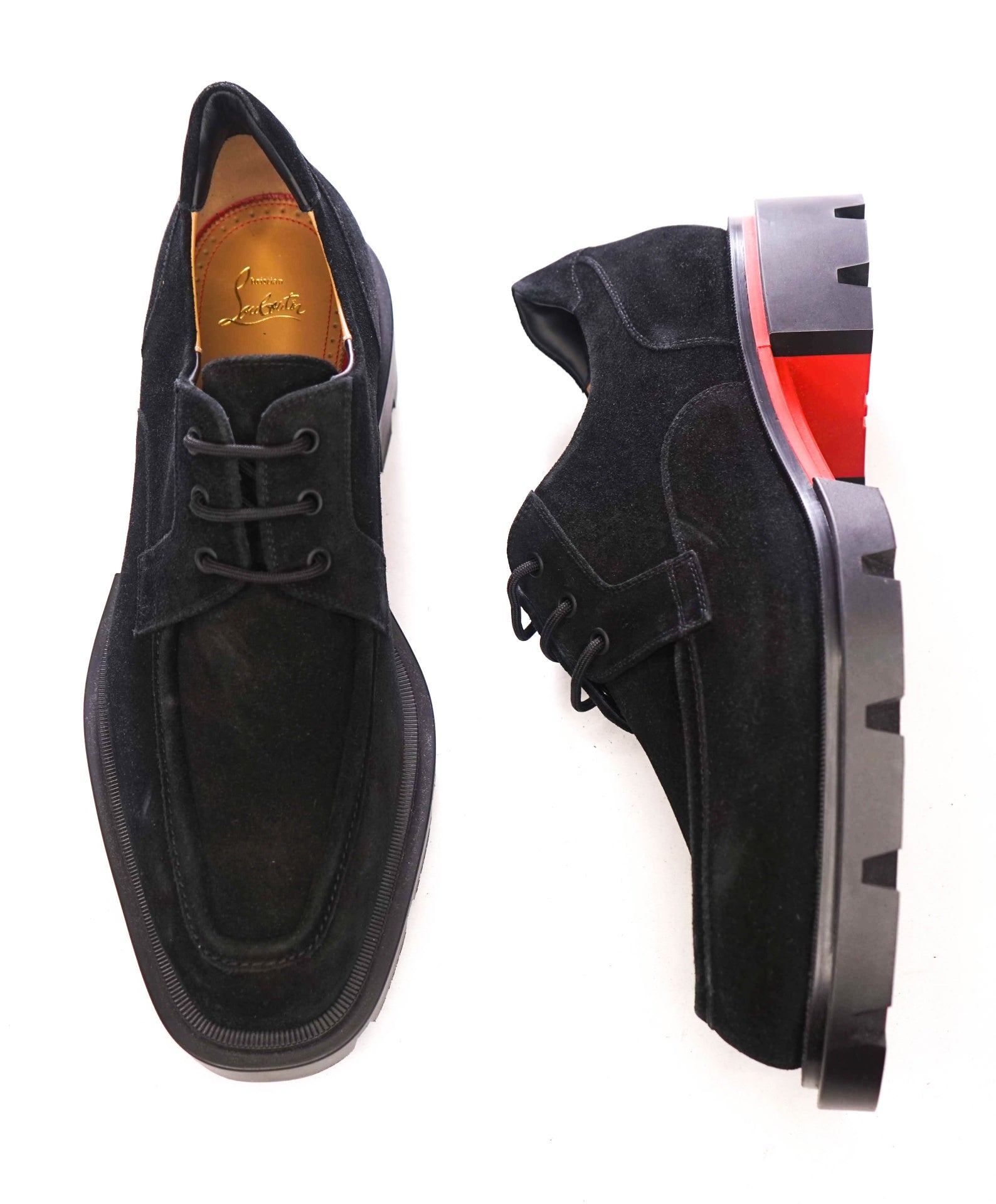 $1,195 CHRISTIAN LOUBOUTIN - "Our Georges L" Lug Sole Derby - US 13 (46EU)
