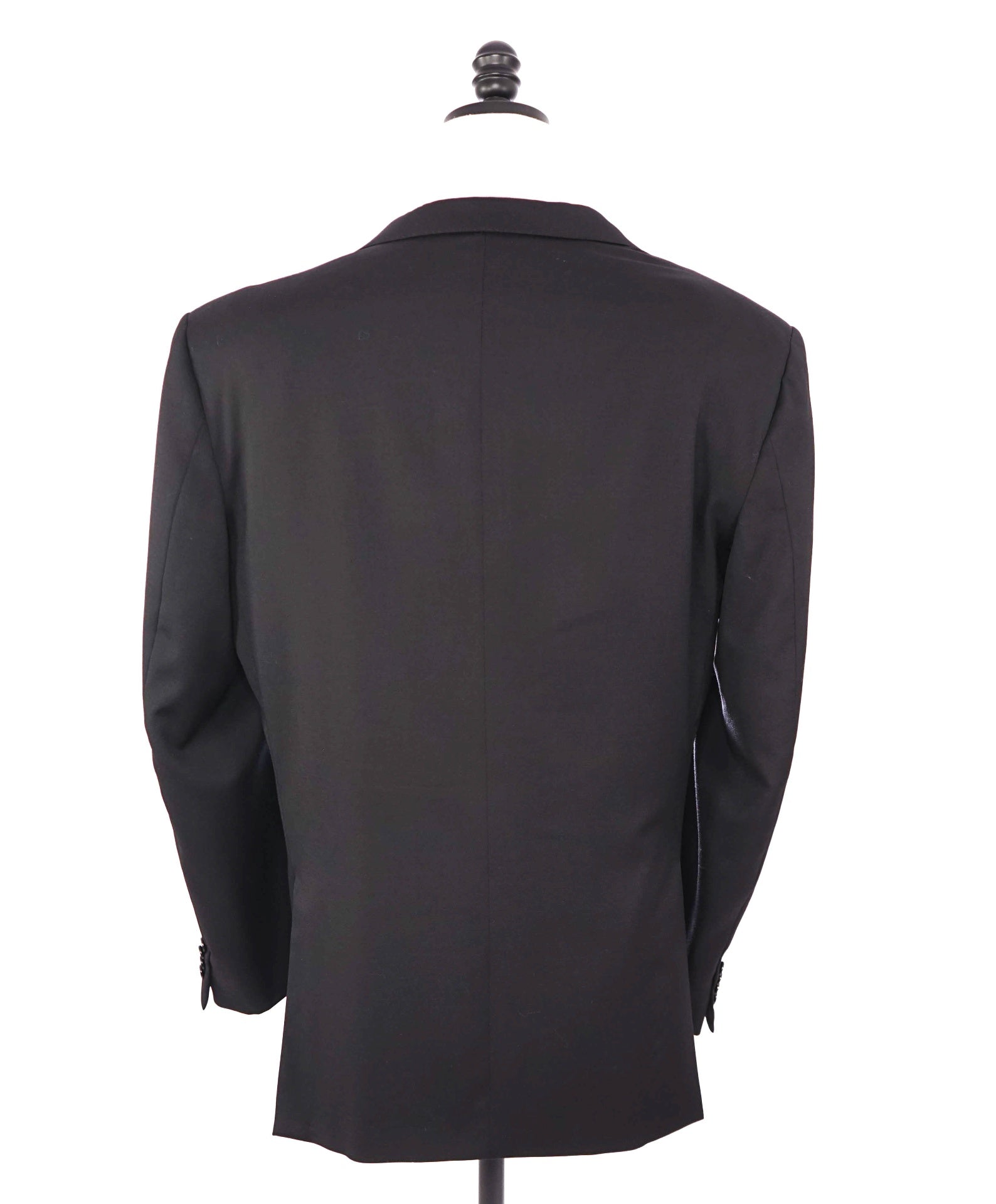 $2,895 ERMENEGILDO ZEGNA - "MULTISEASON" Solid Black Blazer - 44L