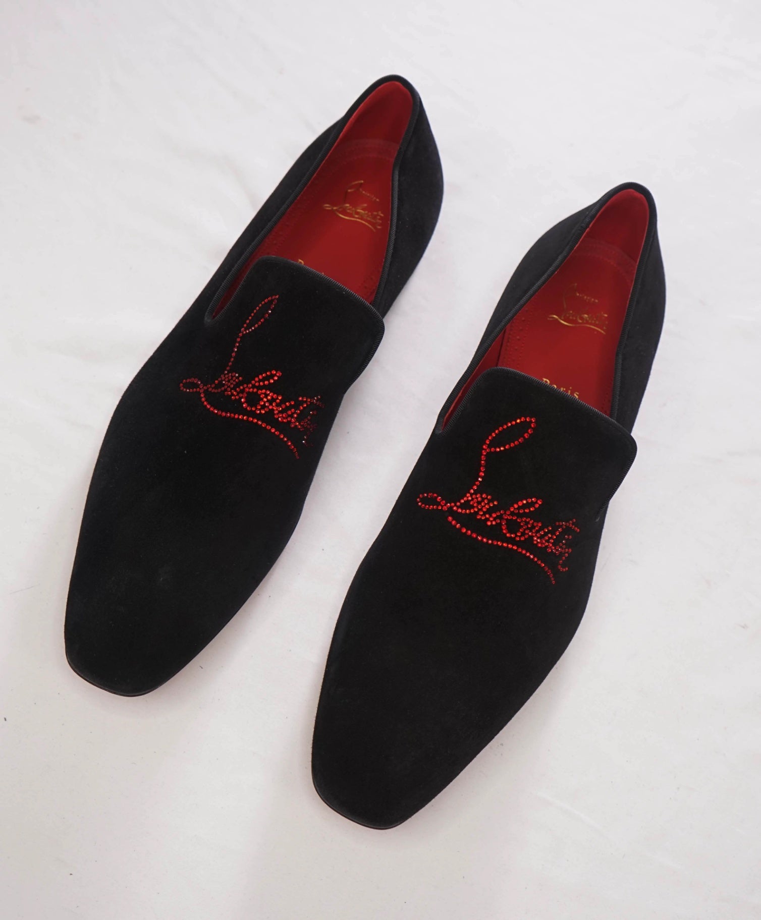 $1,100 CHRISTIAN LOUBOUTIN - *Dandelion Strass* Crystal Loafers - 13 (46EU)
