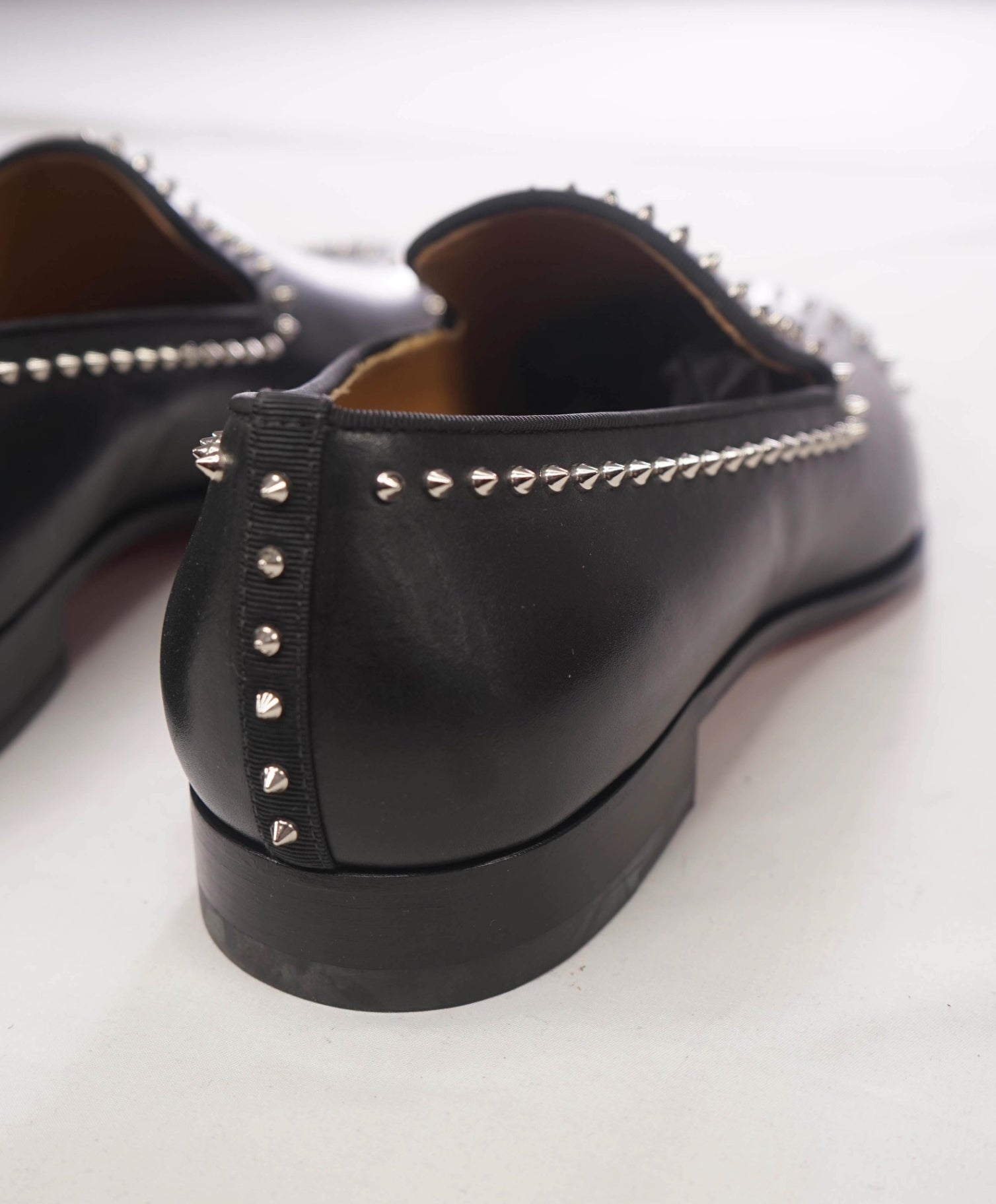 $1,200 CHRISTIAN LOUBOUTIN - *DANDY CLOO* Black Spike Loafers - US 9 (EU42)