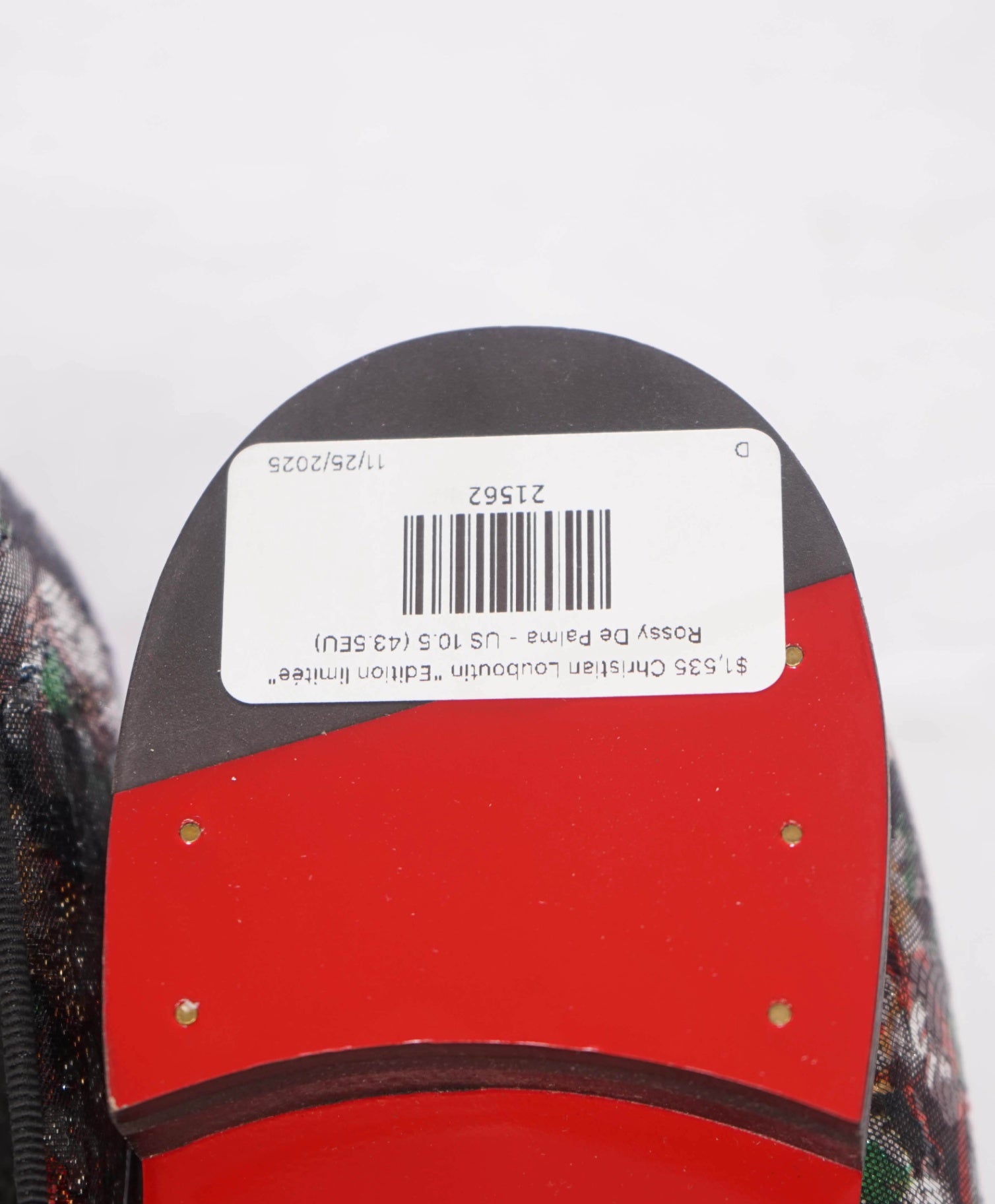 $1,535 Christian Louboutin "Edition limitée" Rossy De Palma - US 10.5 (43.5EU)