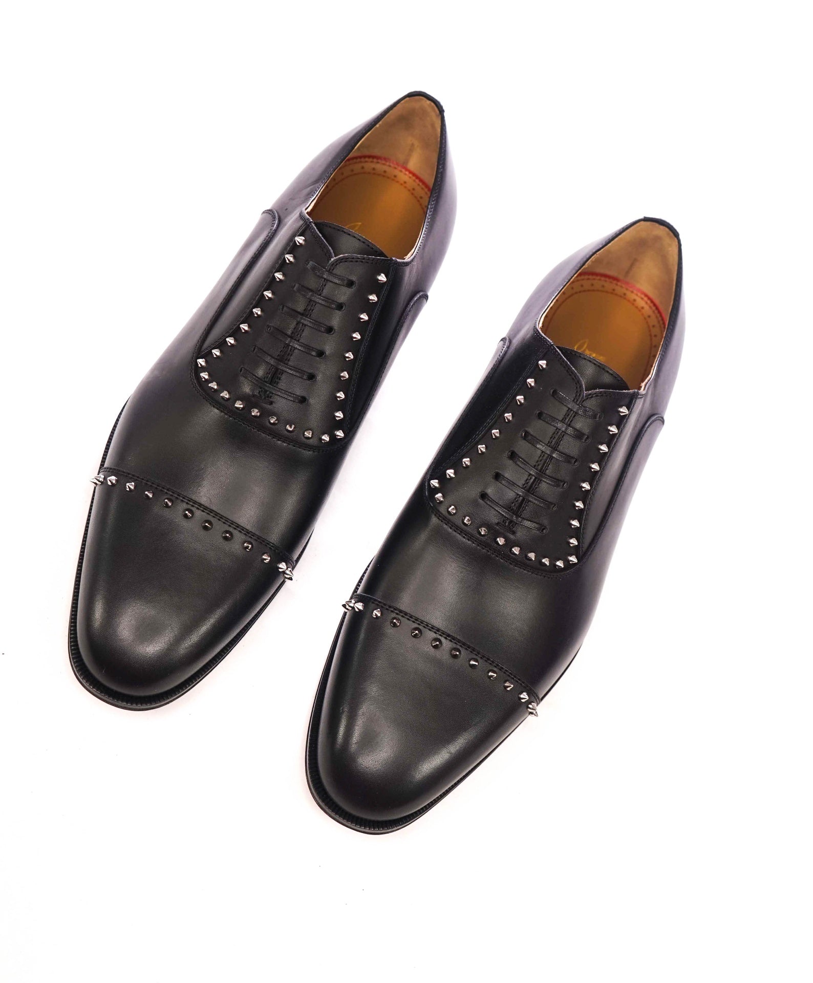 $1,200 CHRISTIAN LOUBOUTIN - *CLOOCLOO* Black Spike Oxfords - US 11.5 (44.5EU)