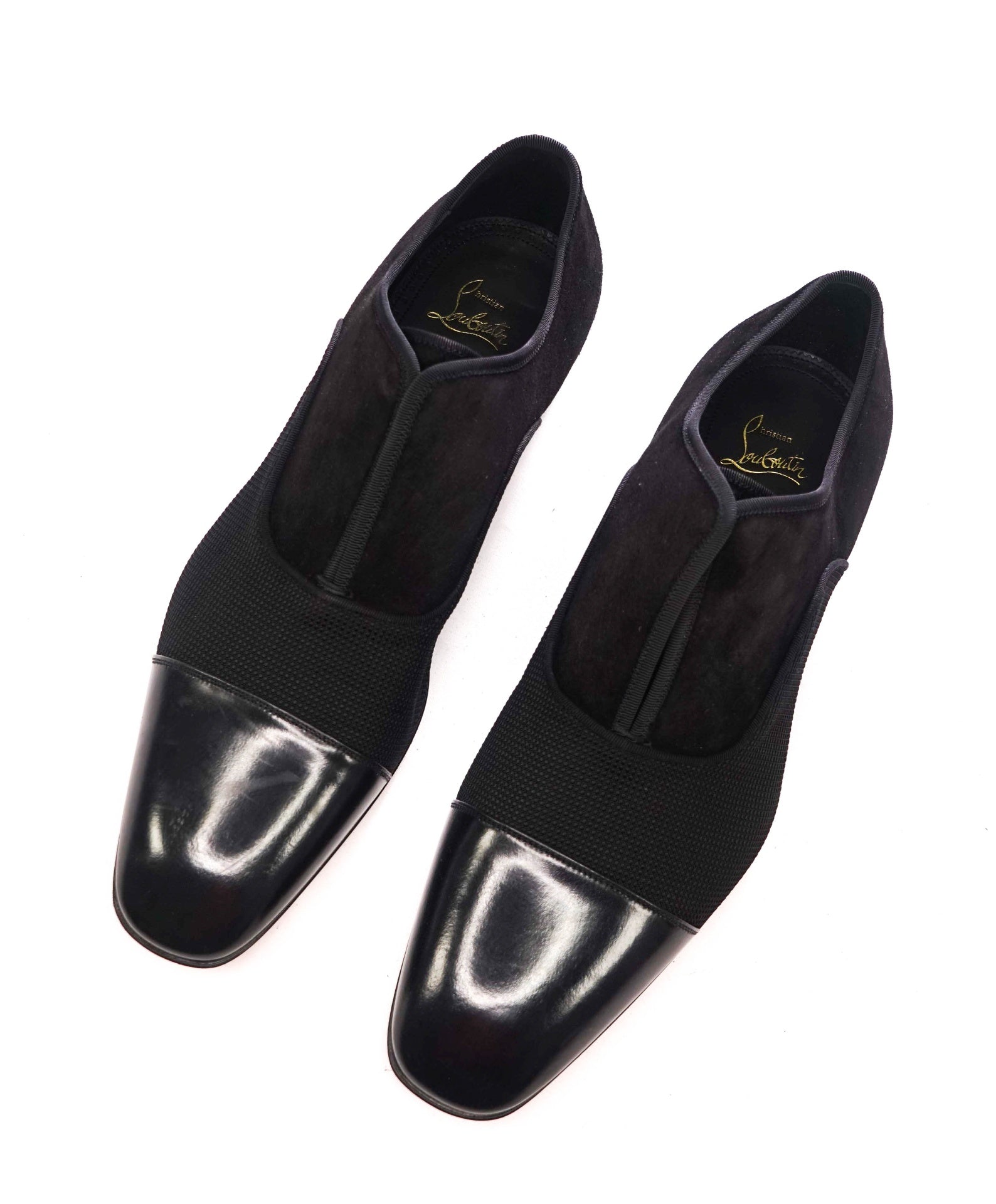 $1,050 CHRISTIAN LOUBOUTIN - "Alpha" Black Oxfords - US 11.5 (44.5EU)