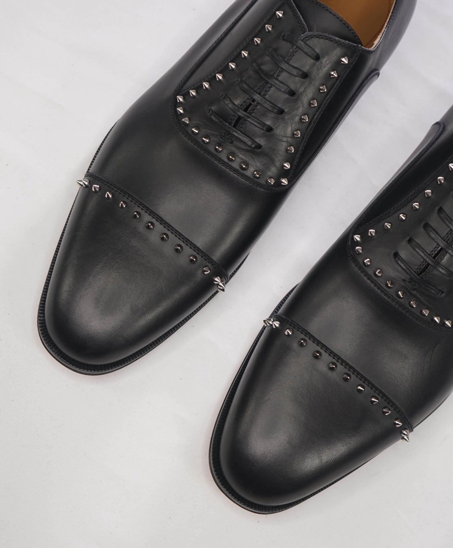 $1,200 CHRISTIAN LOUBOUTIN - *CLOOCLOO* Black Spike Oxfords - US 11.5 (44.5EU)