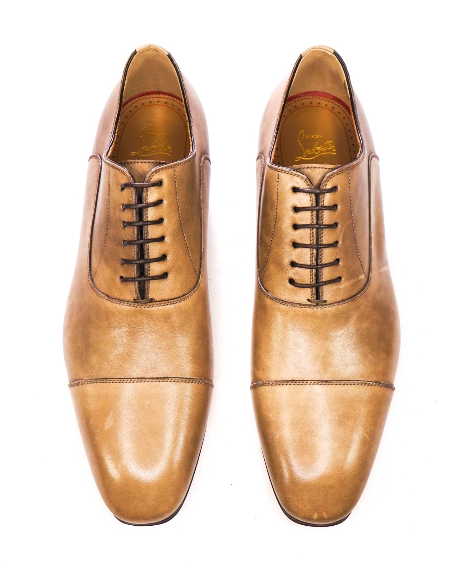 $1,050 Christian Louboutin Light Brown GREGGO Oxfords US 11.5 (44.5EU)