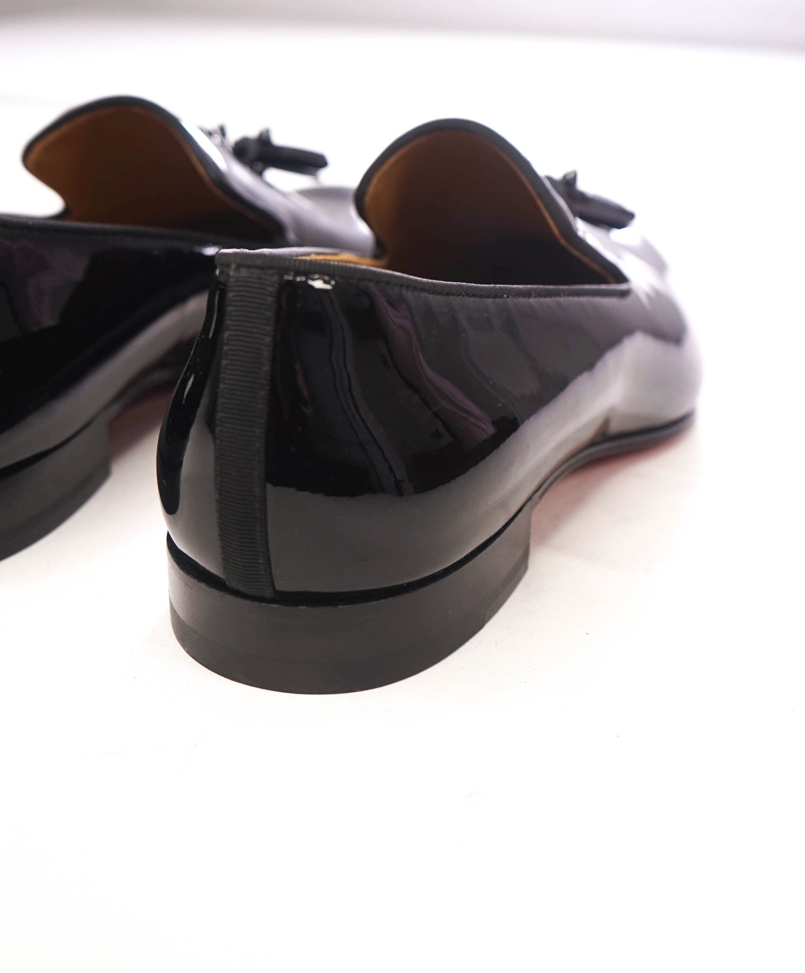 $1,050 CHRISTIAN LOUBOUTIN - *Dandelion* Patent Leather Spike Tassel Loafers - US 9 (42EU)