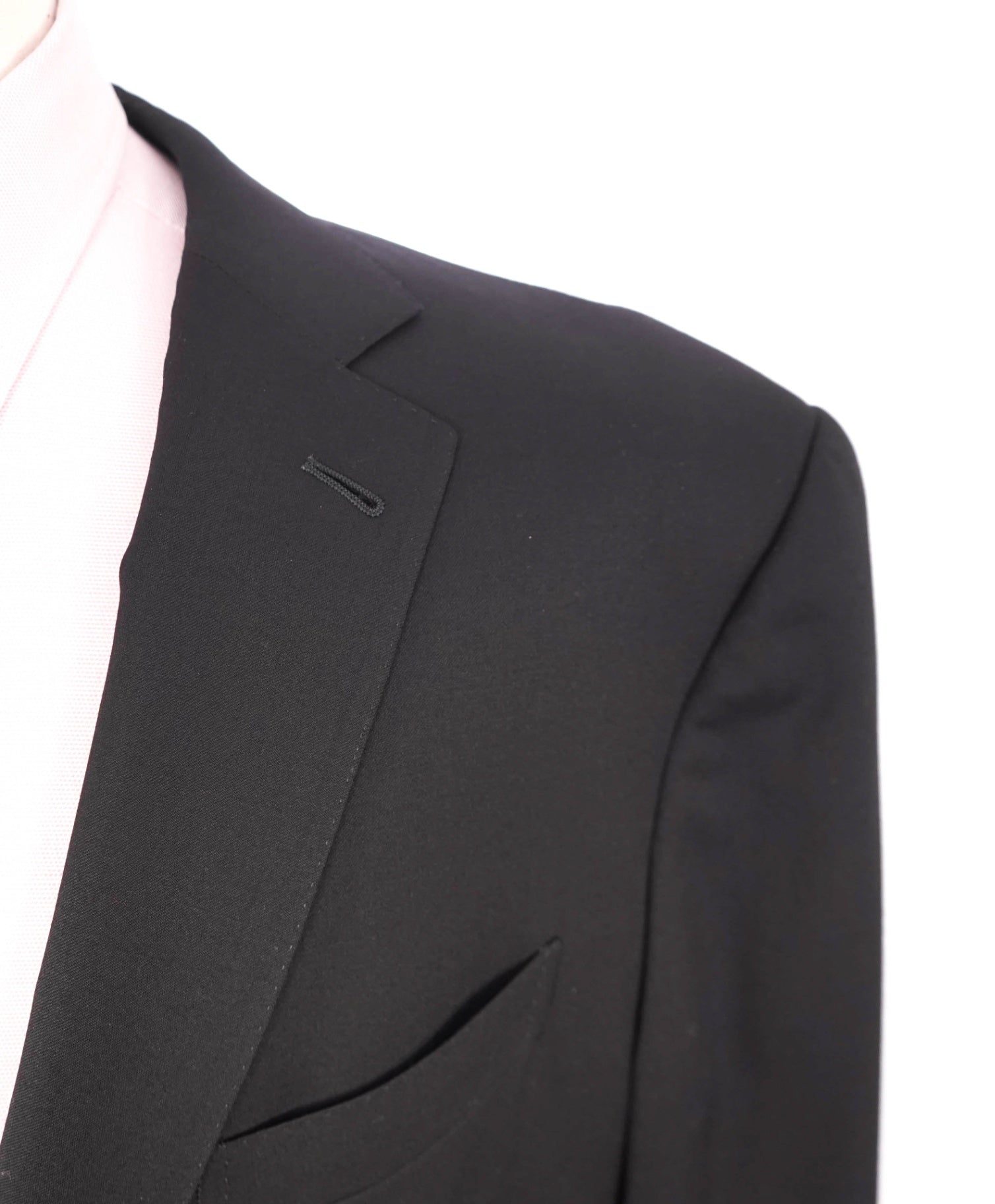 $2,895 ERMENEGILDO ZEGNA - "MULTISEASON" Solid Black Blazer - 44L