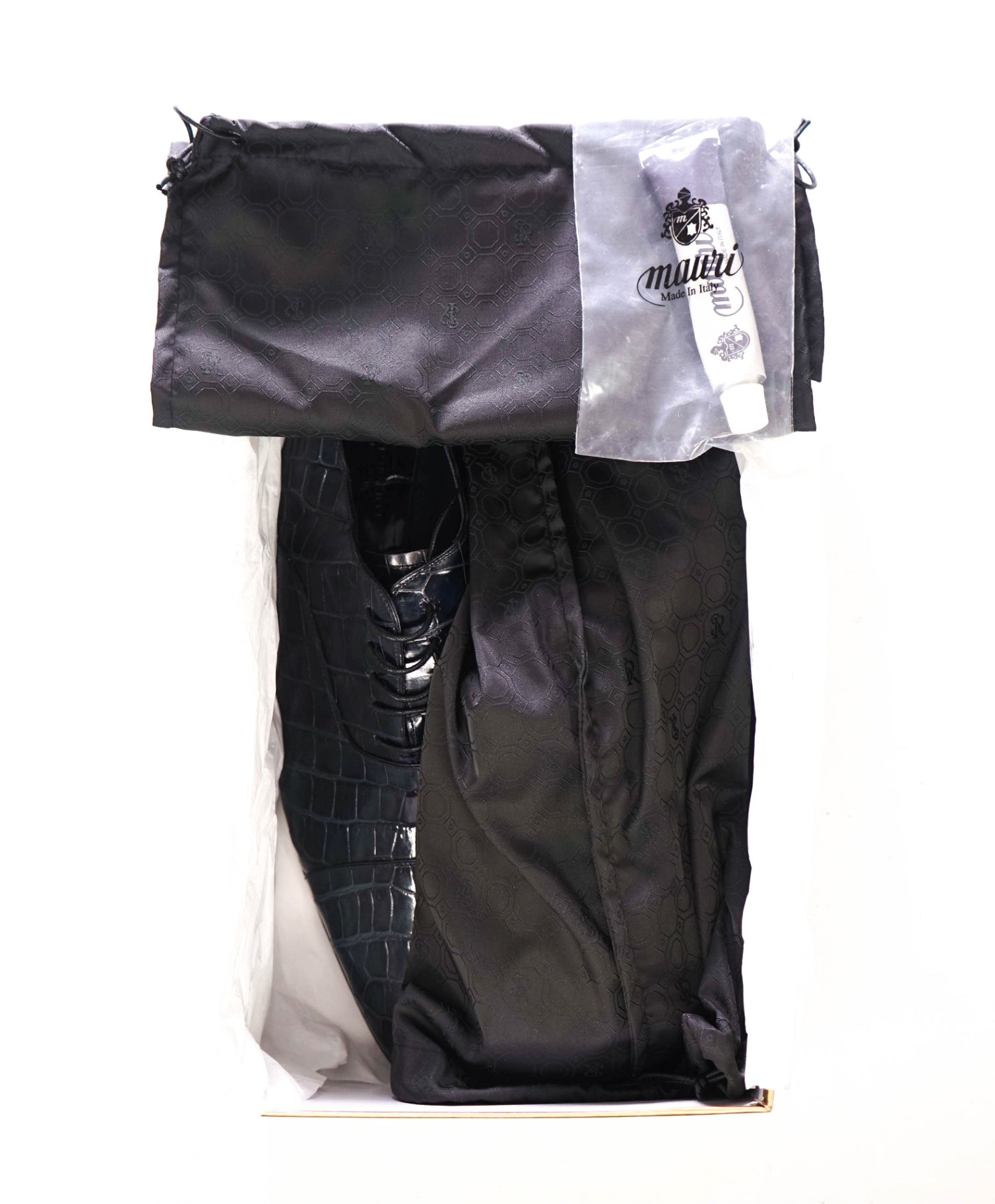 $9,000 STEFANO RICCI - Navy Blue Crocodile Skin Oxfords - 11 US (10UK)