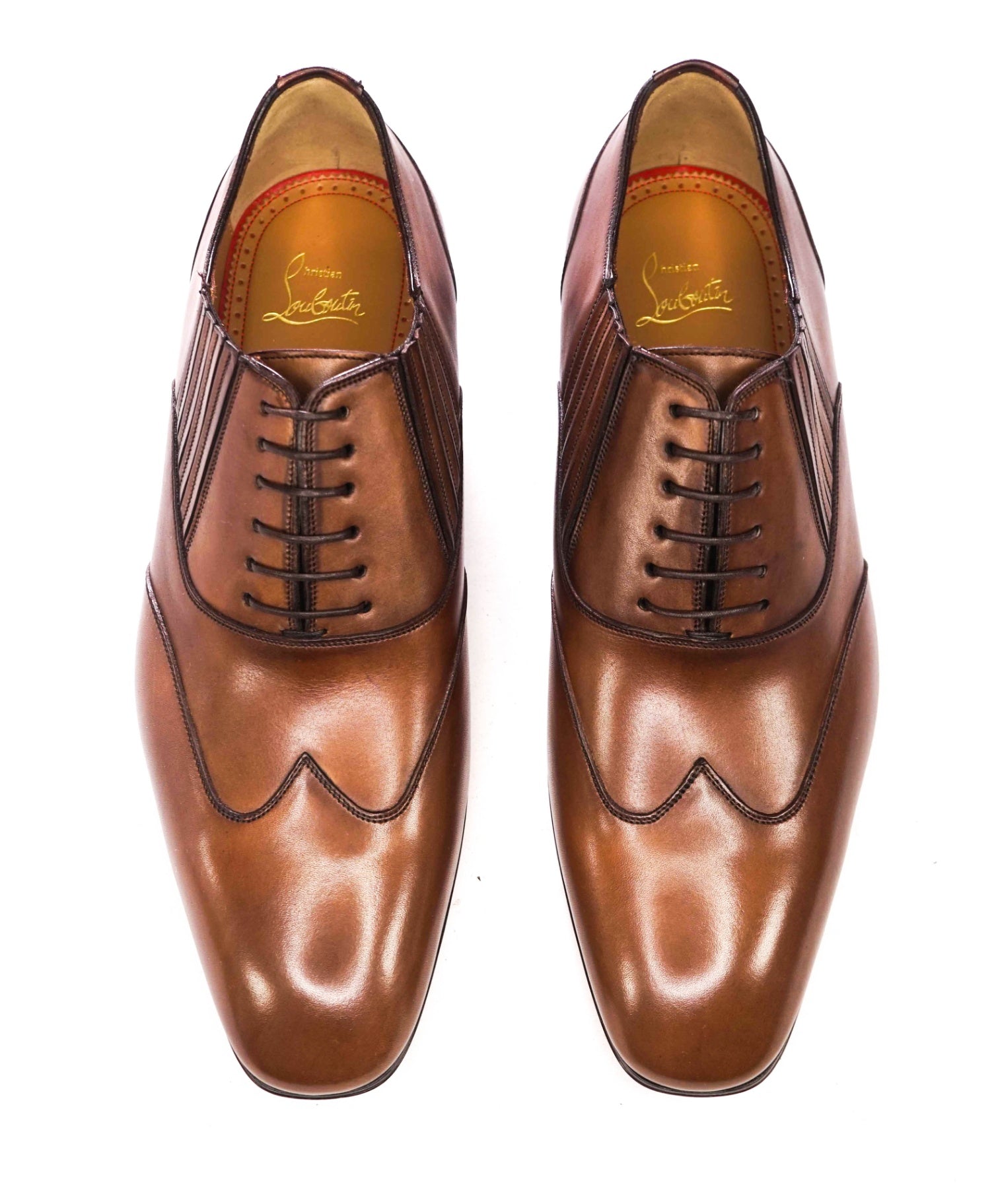 $1,145 CHRISTIAN LOUBOUTIN - Brown *MY ARMOR" Oxfords - US 8.5 (EU41.5)