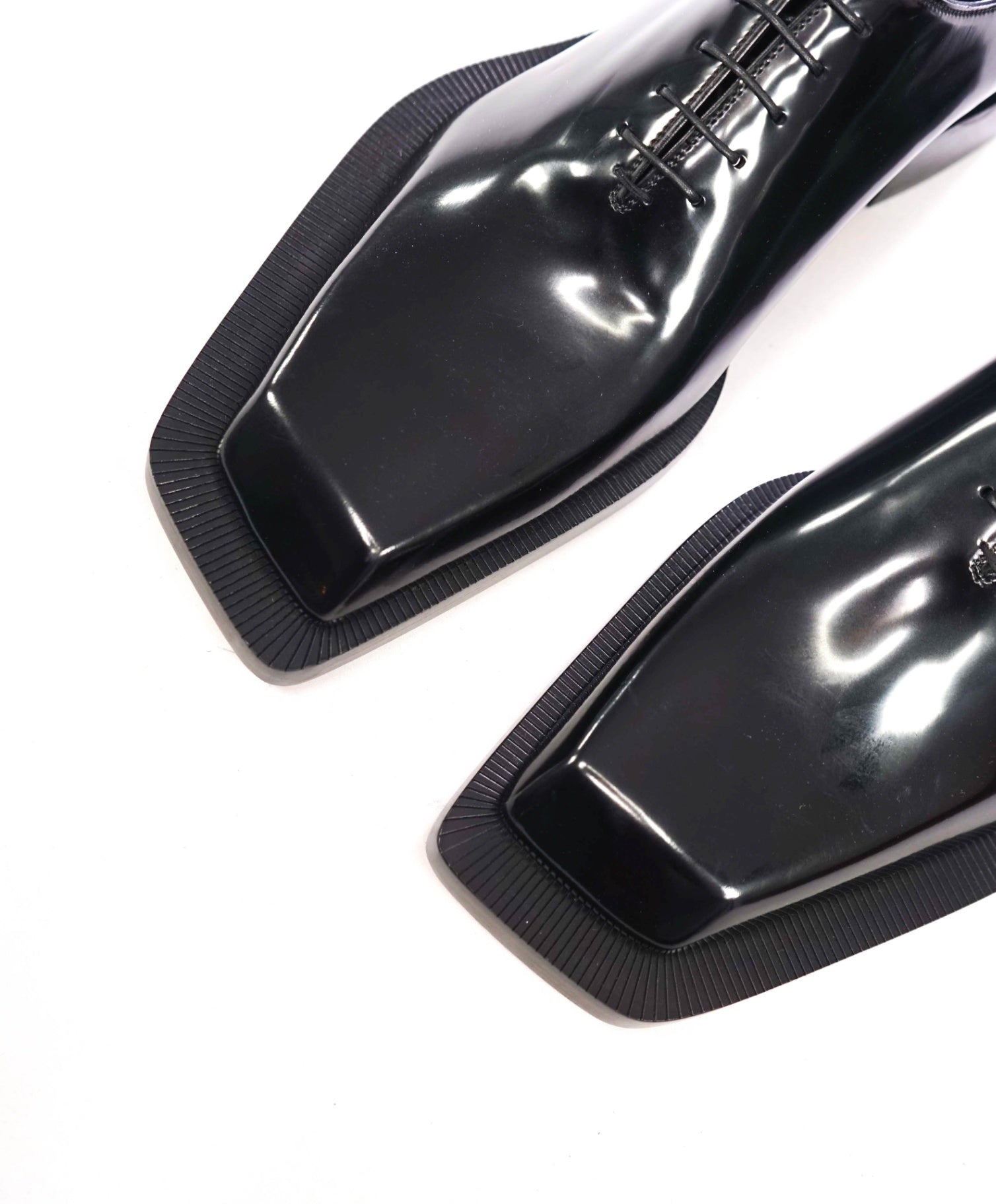 $1,545 CHRISTIAN LOUBOUTIN - Black "Caraca Abrasivato" Oxford - US 13 (46EU)