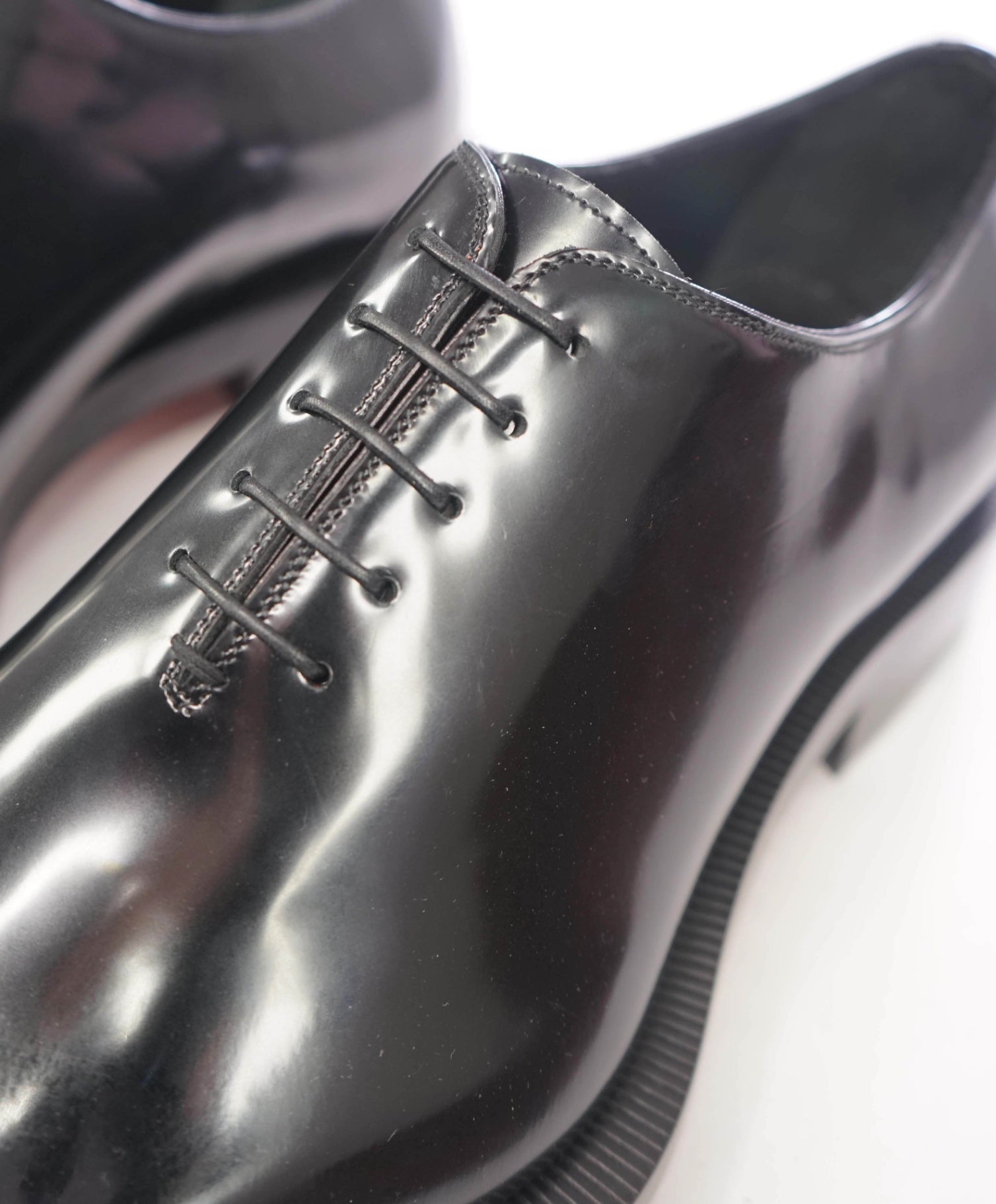 $1,545 CHRISTIAN LOUBOUTIN - Black "Caraca Abrasivato" Oxford - US 13 (46EU)
