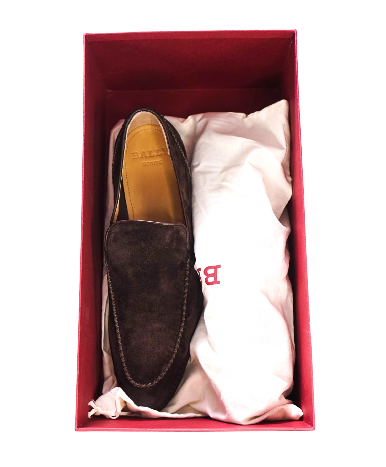 $1,250 BALLY SCRIBE - Brown Suede "EBANO" Loafers - US 9 (8UK)