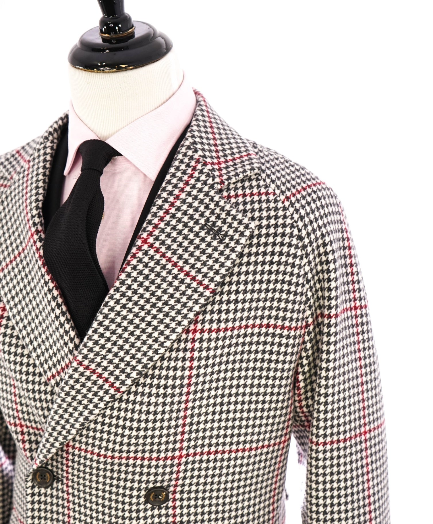$2,250 ELEVENTY - Oversize Houndstooth CASHMERE/Wool Coat - 42R (52EU)