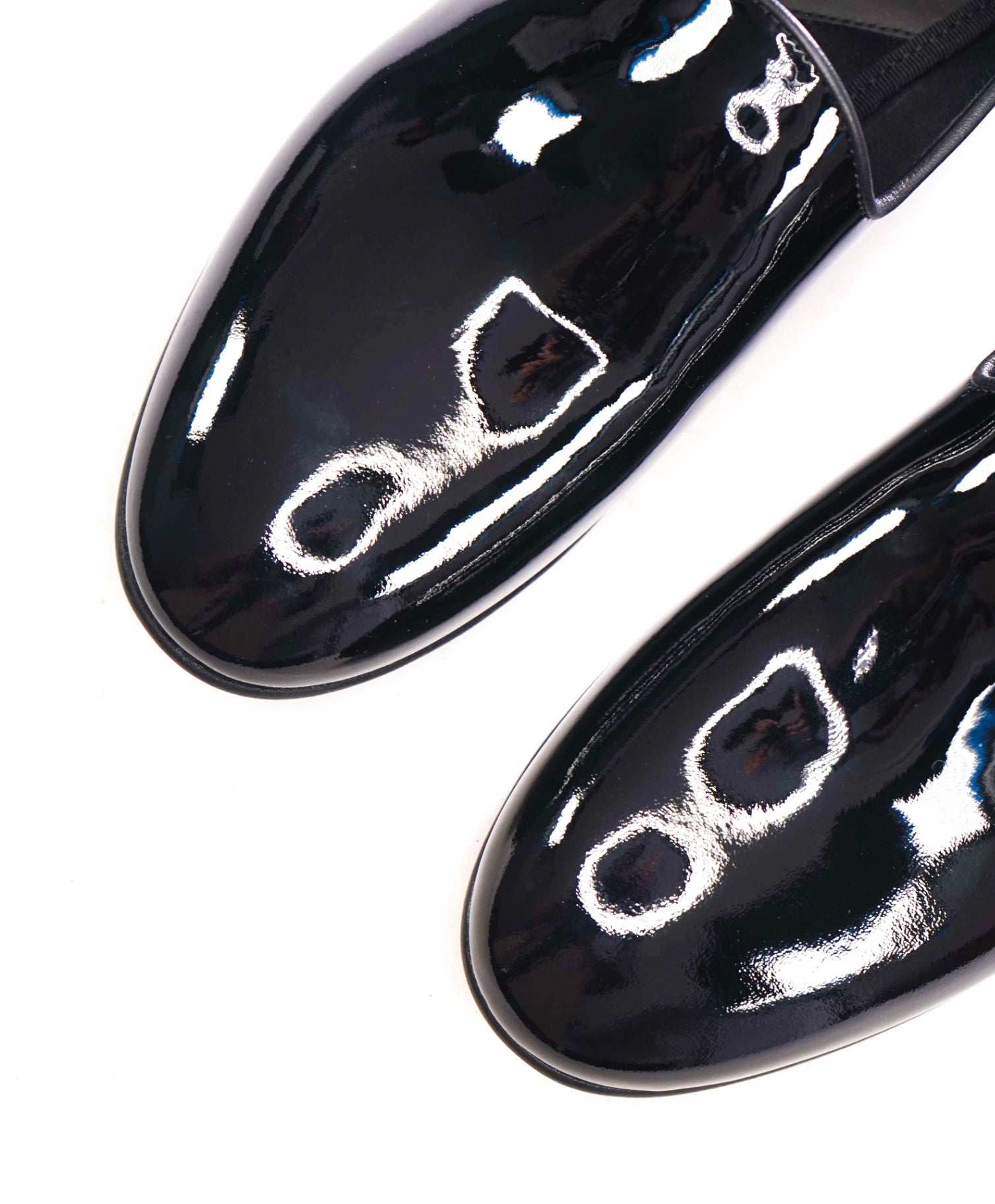 $860 ZEGNA - Black Patent Leather "PALERMO" Loafers - US 10 (9UK)