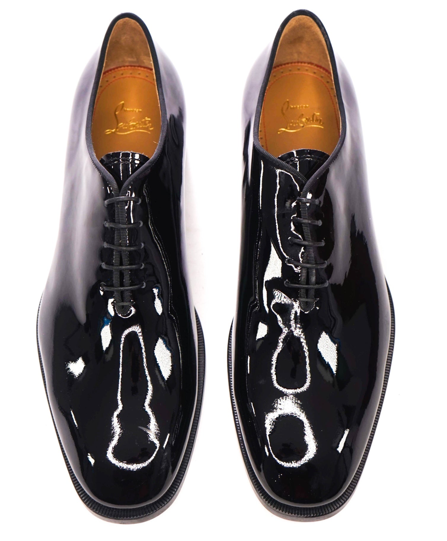 $1,145 CHRISTIAN LOUBOUTIN - *CORTEO* Black Patent Oxfords - US 10 (43EU)