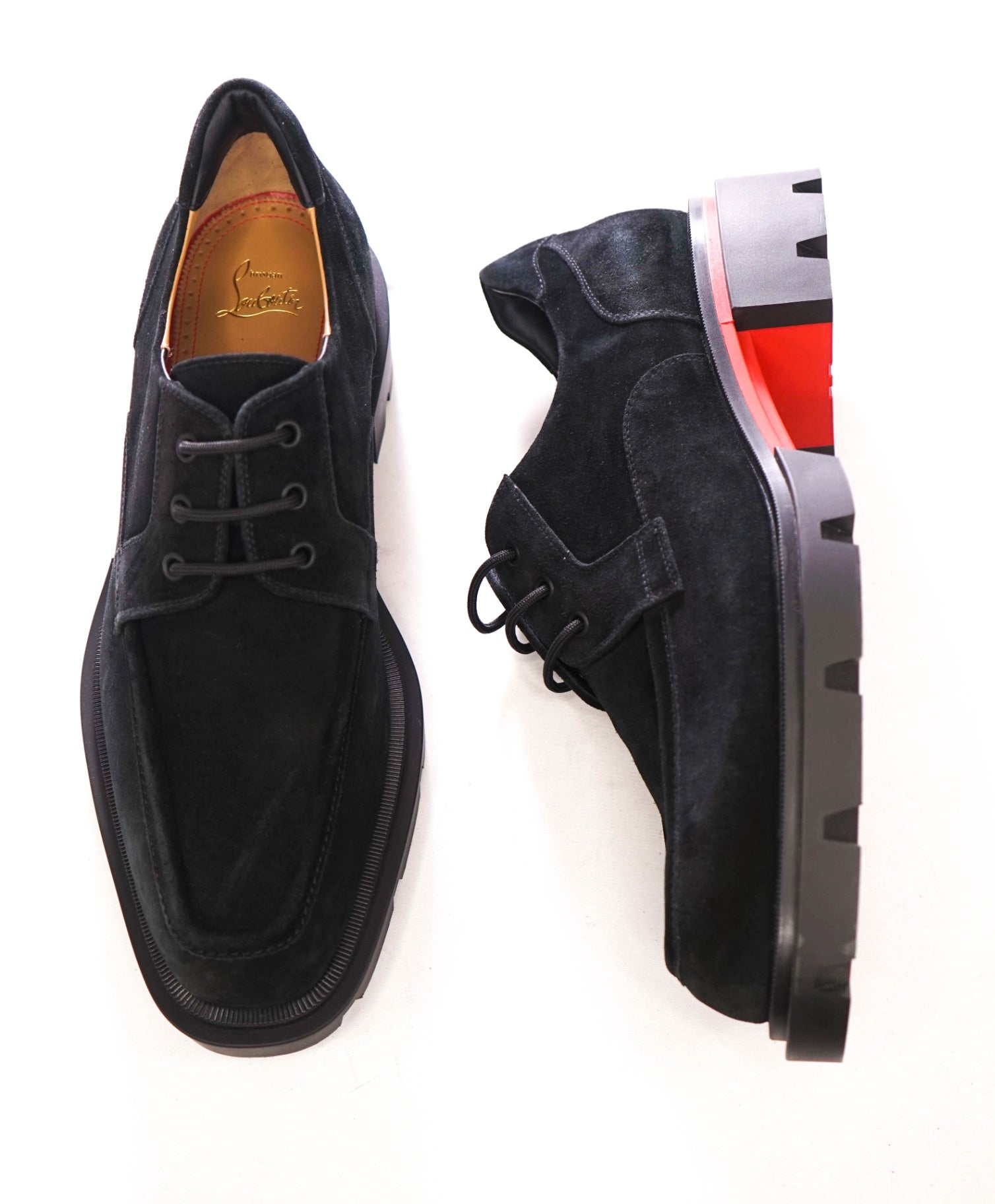 $1,195 CHRISTIAN LOUBOUTIN - "Our Georges L" Lug Sole Derby - US 12.5 (45.5EU)