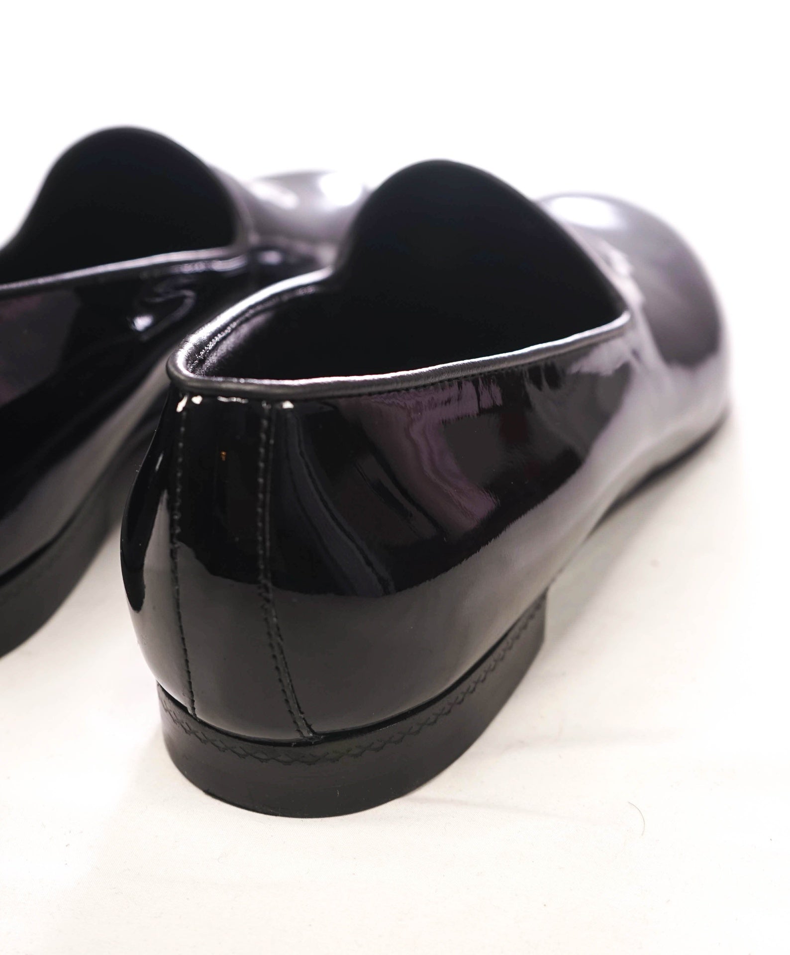 $860 ZEGNA - Black Patent Leather "PALERMO" Loafers - US 10 (9UK)
