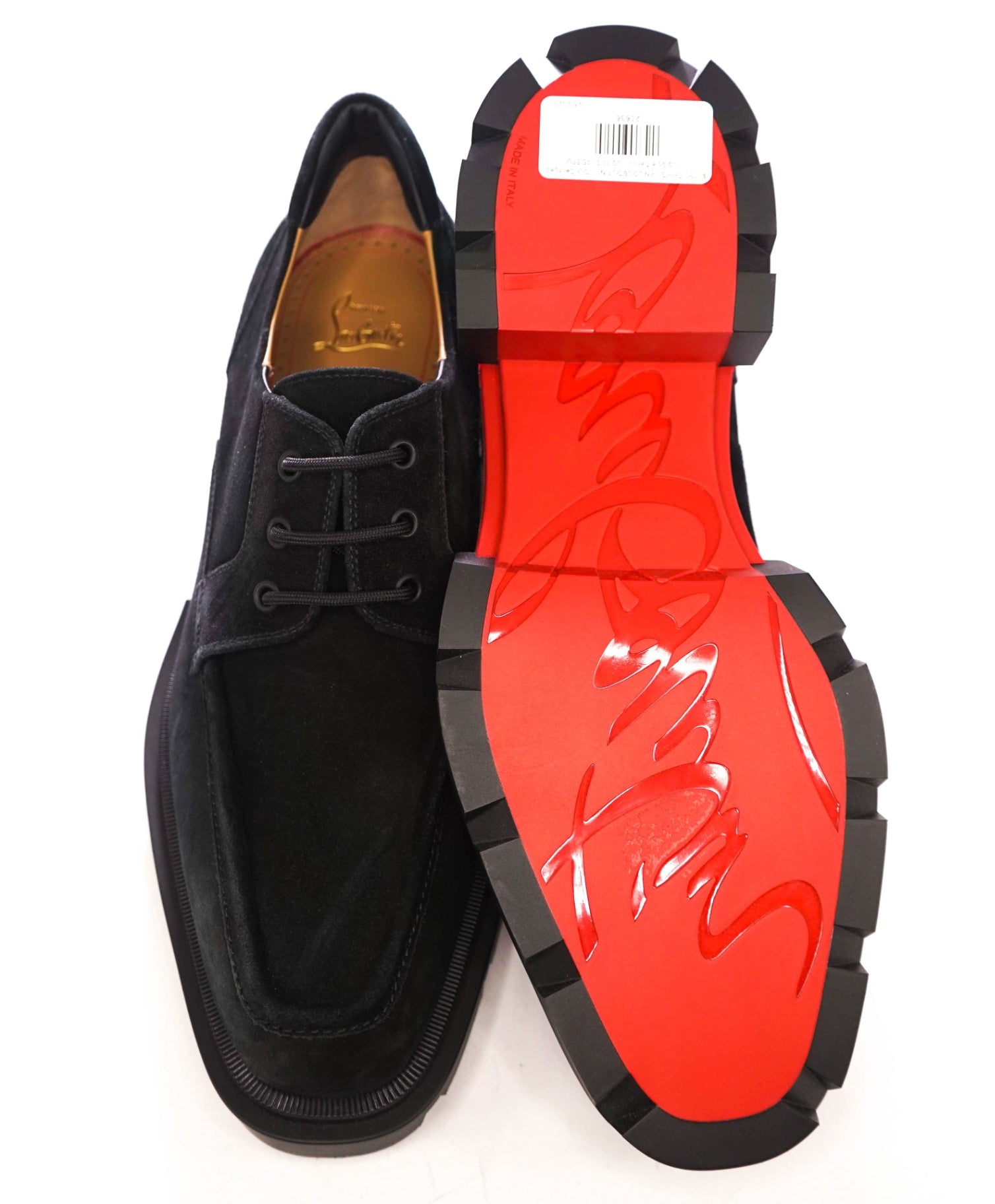 $1,195 CHRISTIAN LOUBOUTIN - "Our Georges L" Lug Sole Derby - US 12.5 (45.5EU)