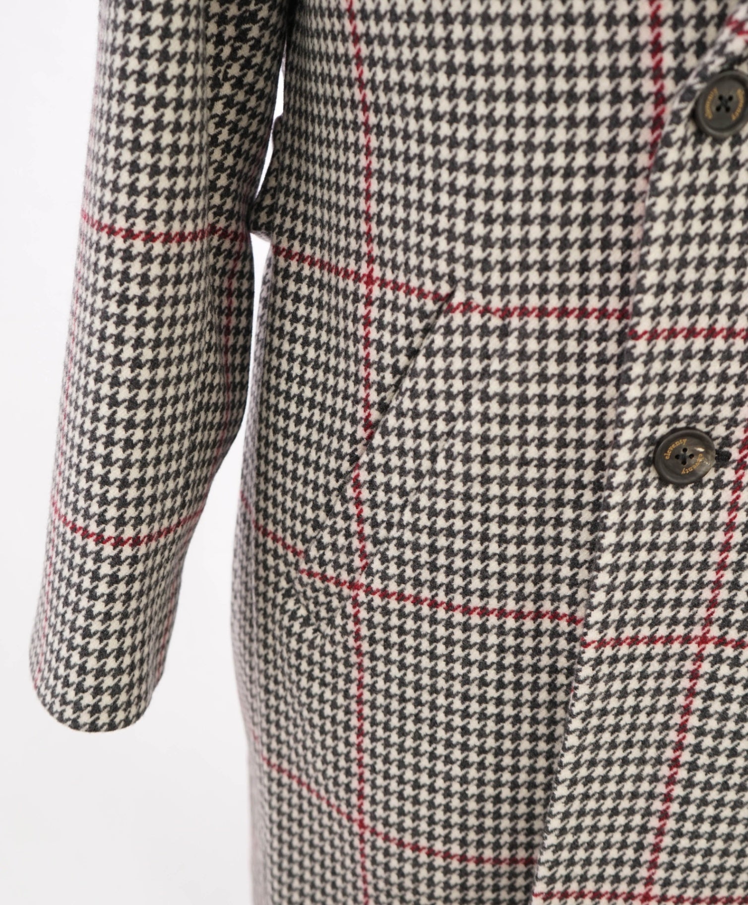 $2,250 ELEVENTY - Oversize Houndstooth CASHMERE/Wool Coat - 38R (48 EU)