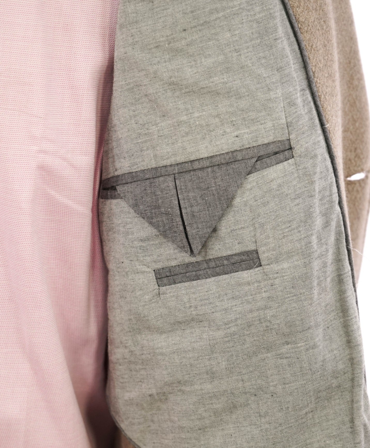 $4,000 ELEVENTY - *100% PURE CASHMERE* Mens Neutral Overcoat- 48 US