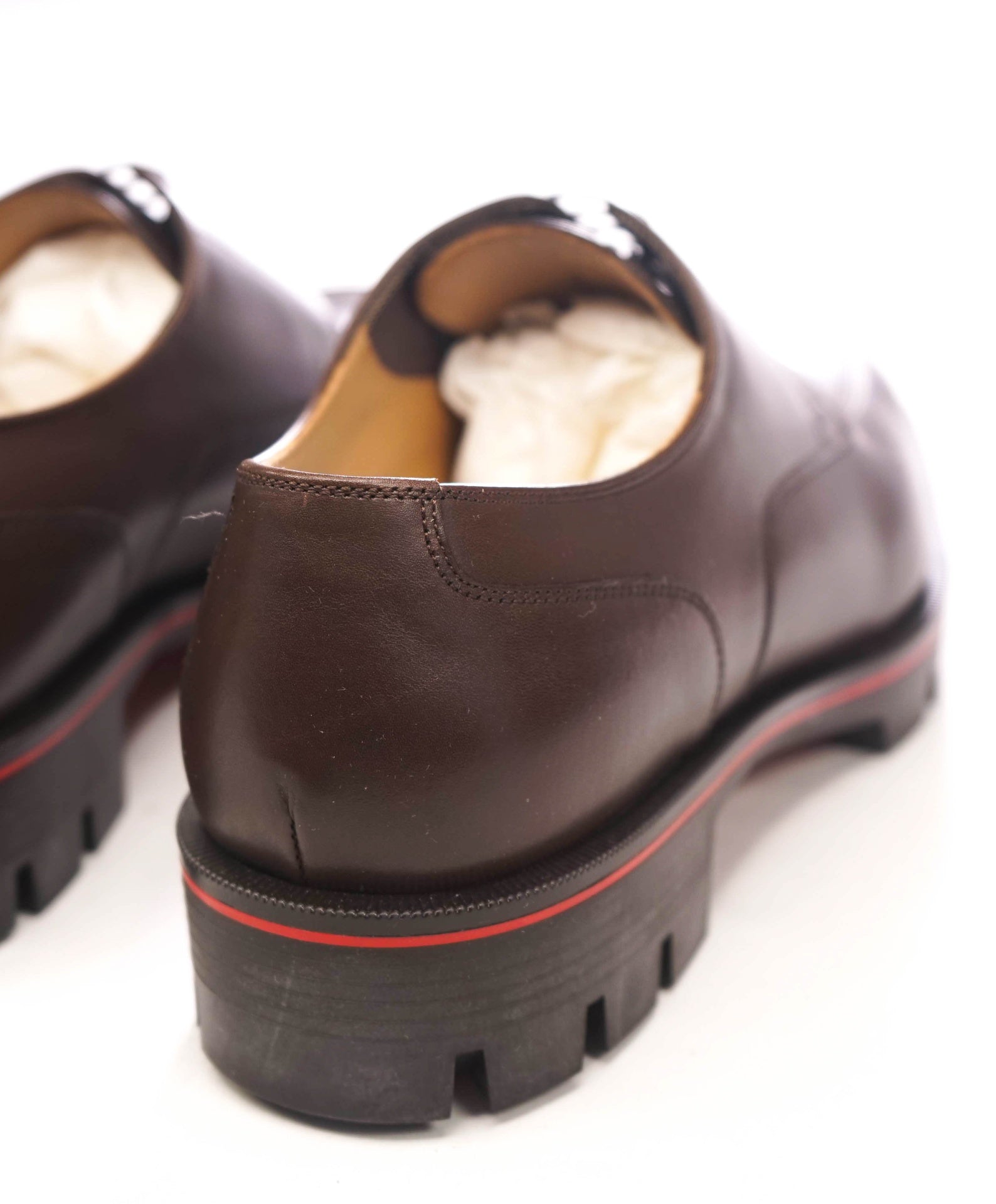 $1,190 CHRISTIAN LOUBOUTIN - Brown Lug Sole *DAVISOL* Derby - US 8.5 (41.5EU)