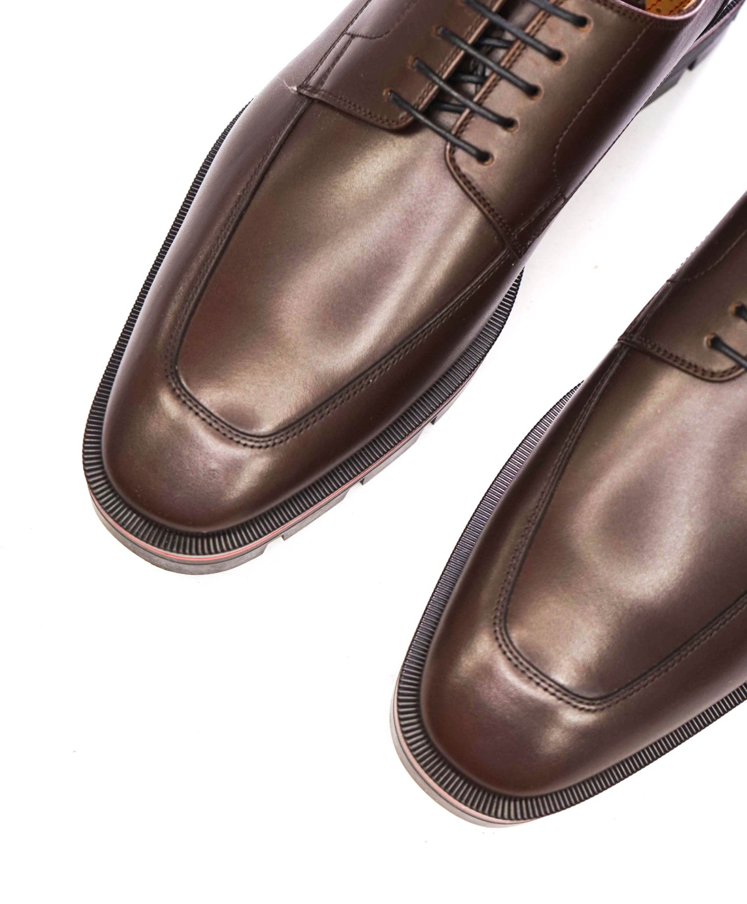 $1,190 CHRISTIAN LOUBOUTIN - Brown Lug Sole *DAVISOL* Derby - US 10 (43EU)