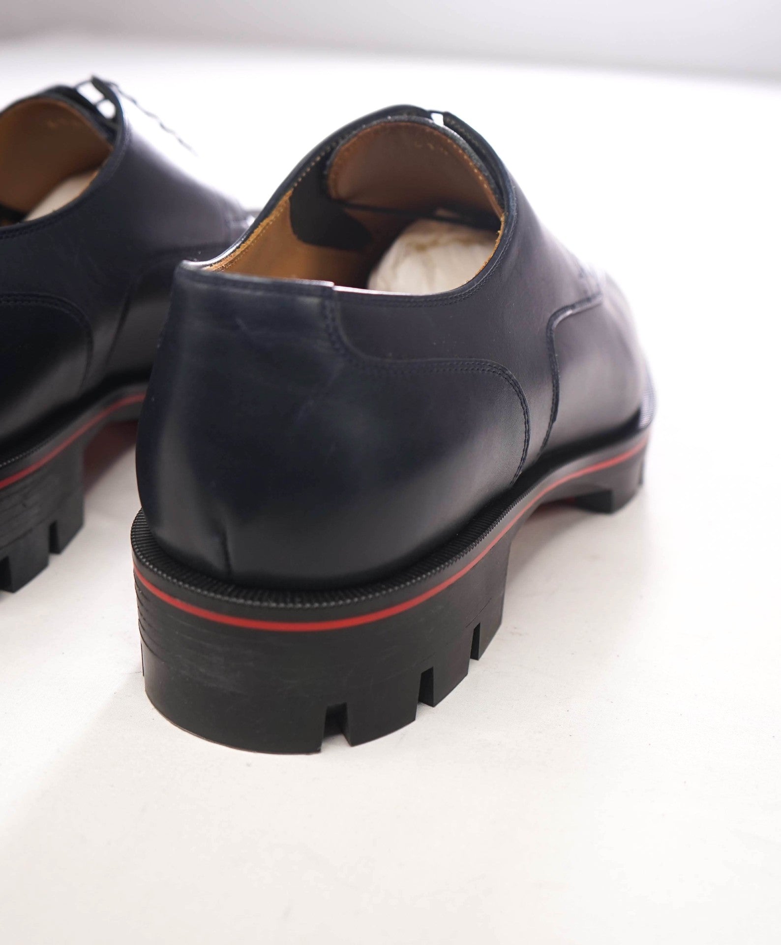 $1,190 CHRISTIAN LOUBOUTIN - Navy Blue Leather *DAVISOL* Derby - US 8.5 (41.5EU)