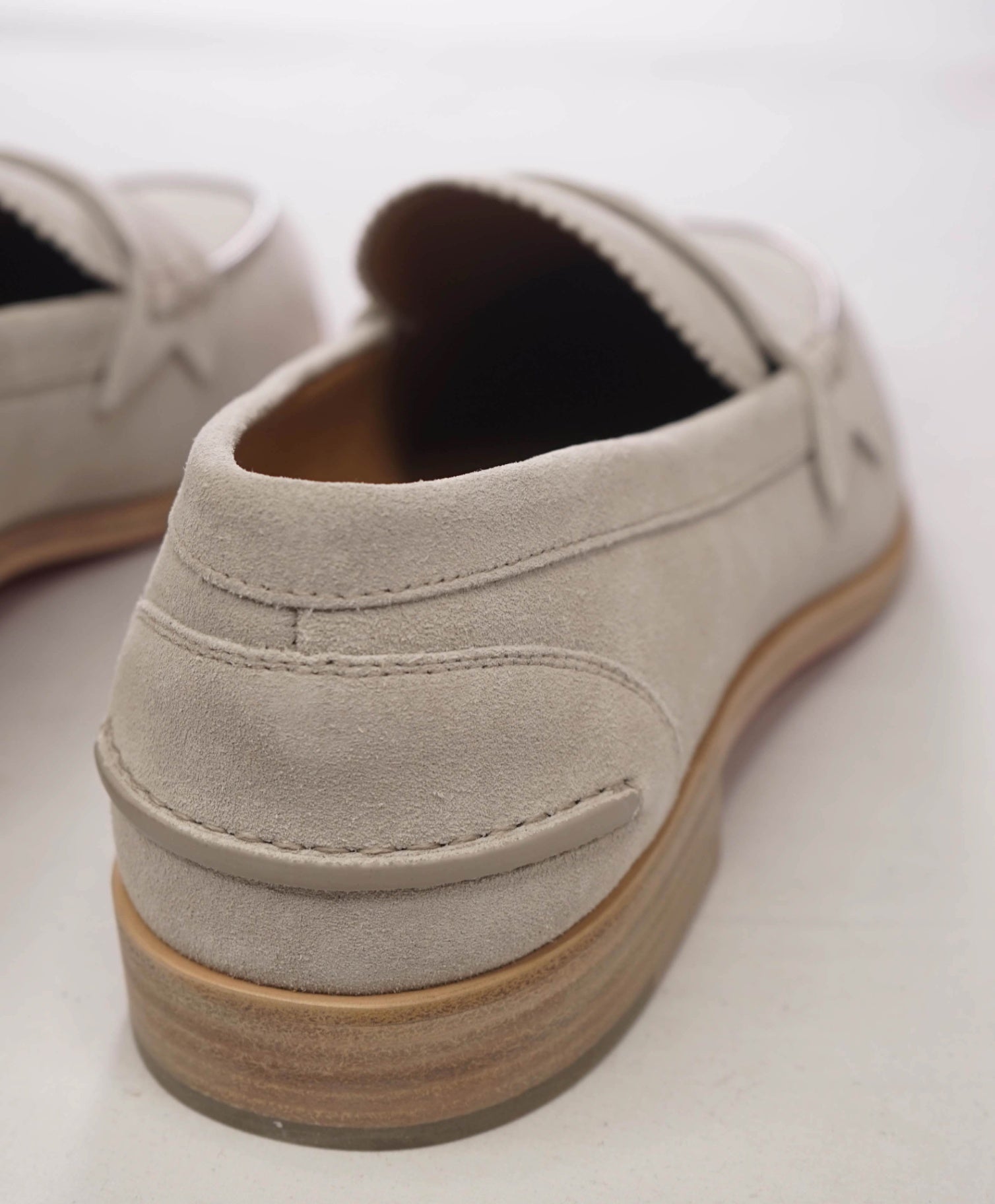 $1,145 CHRISTIAN LOUBOUTIN - Gray Suede *PENNY* Loafers - US 13 (EU46)