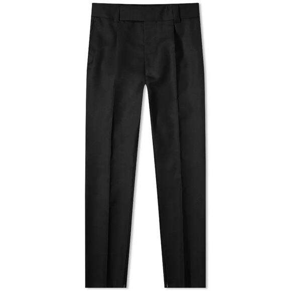 $1,150 ERMENEGILDO ZEGNA x FEAR OF GOD - Black Wool Pants  -35W