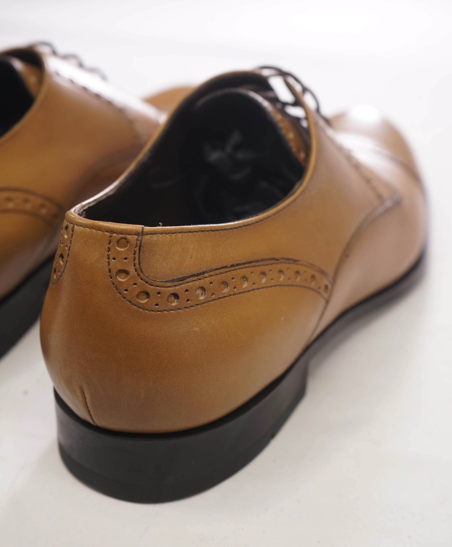 $960 ZEGNA - Light Brown Leather "SIENA FLEX" Derby - US 12.5 (11.5UK)