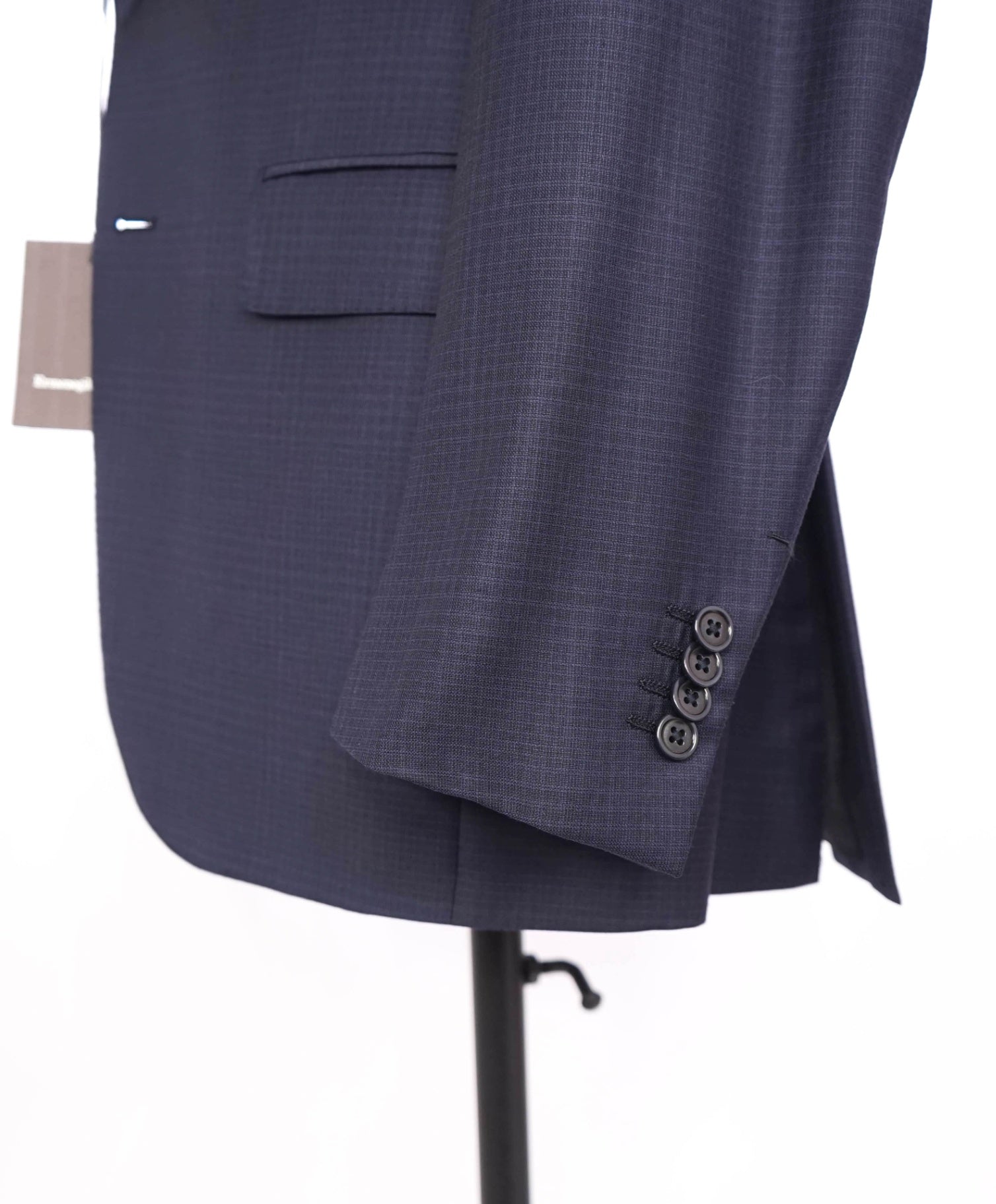 $4,590 ZEGNA - Blue Subtle Check "TROFEO" Wool Suit - 38R US
