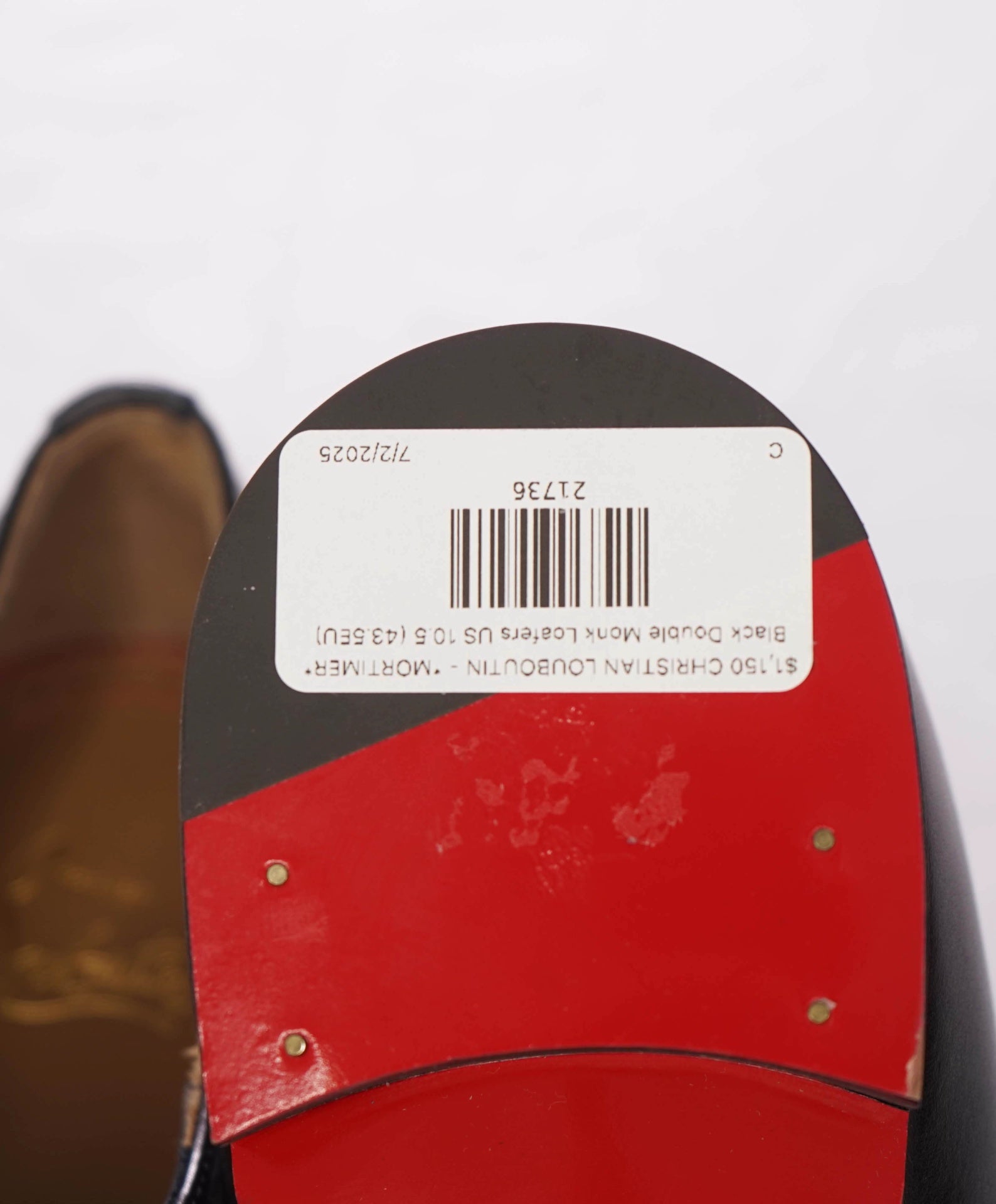 $1,150 CHRISTIAN LOUBOUTIN - *MORTIMER* Black Double Monk Loafers US 10.5 (43.5EU)