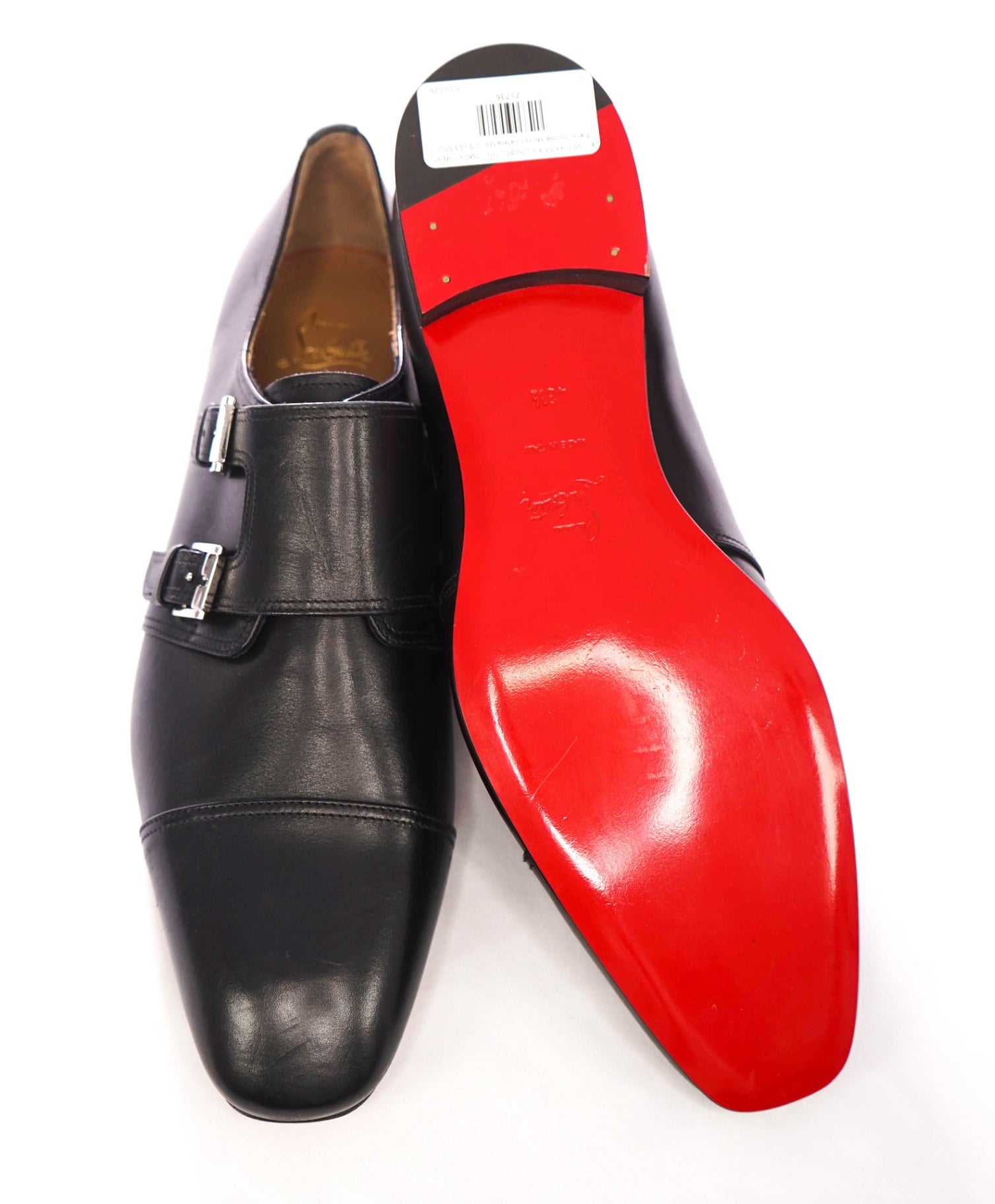 $1,150 CHRISTIAN LOUBOUTIN - *MORTIMER* Black Double Monk Loafers US 10.5 (43.5EU)