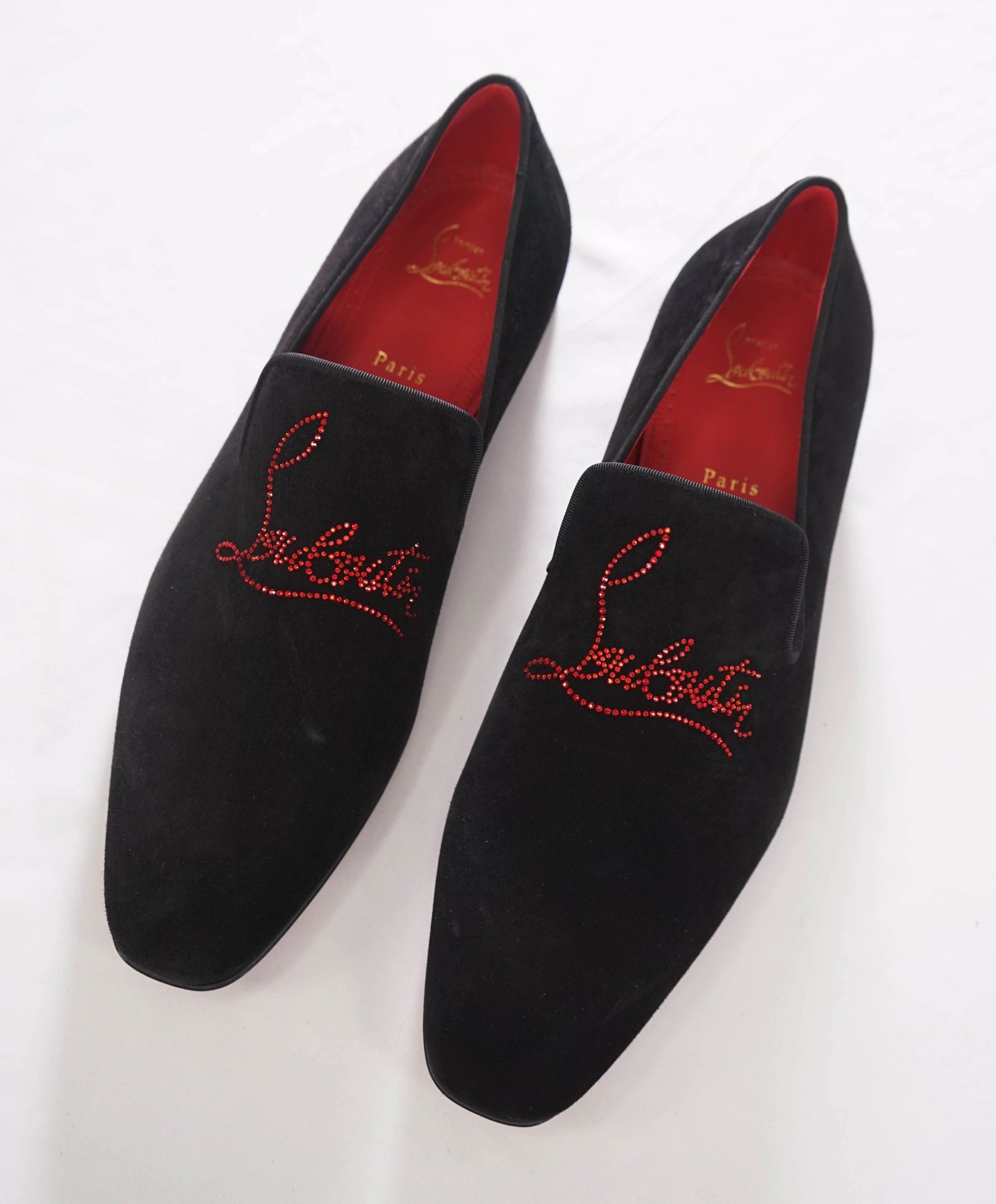 $1,100 CHRISTIAN LOUBOUTIN - *Dandelion Strass* Crystal Loafers - 9 (42EU)