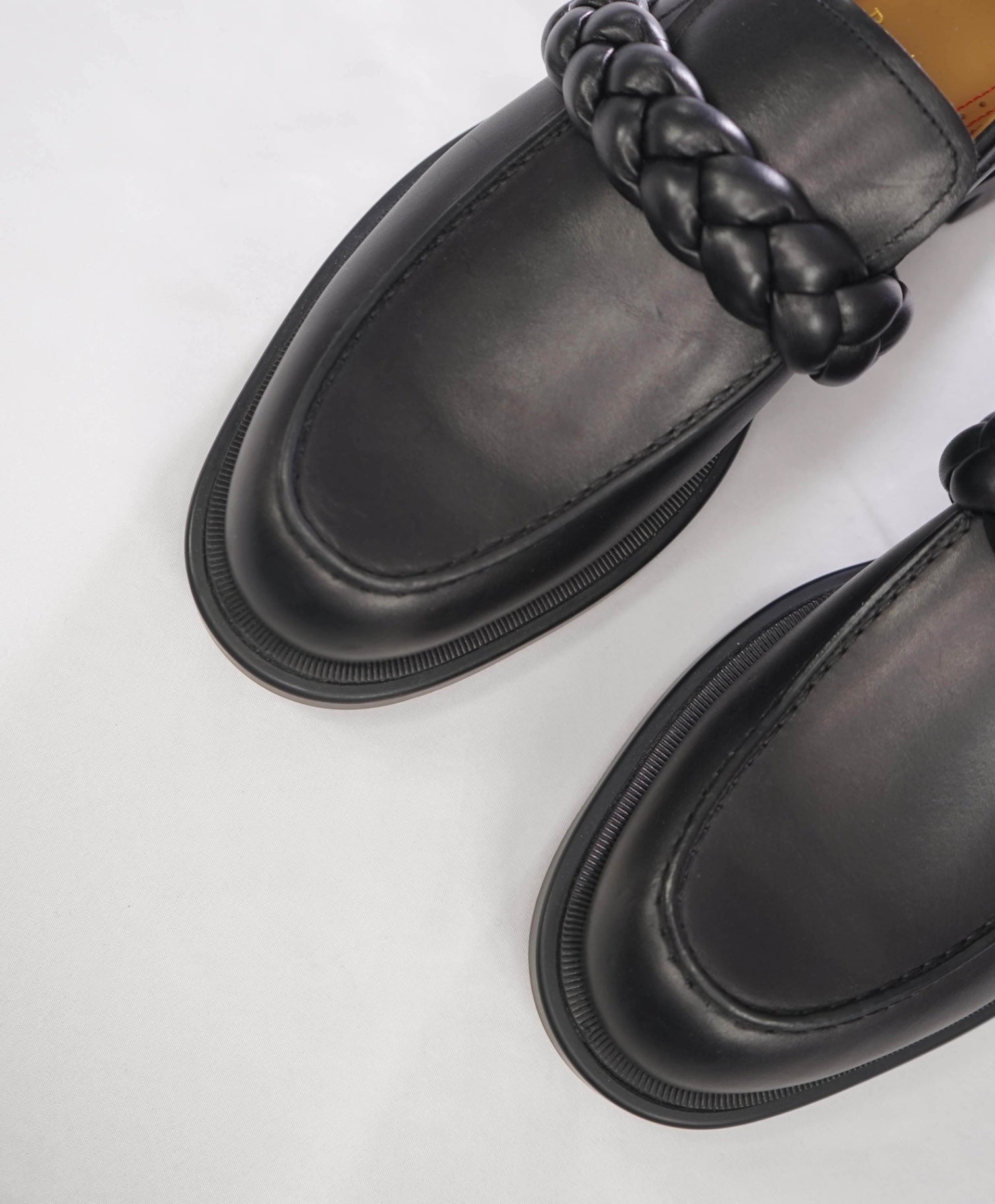 $1,095 Christian Louboutin - "URBINO" Mock Braid Loafers - US 10 (43EU)