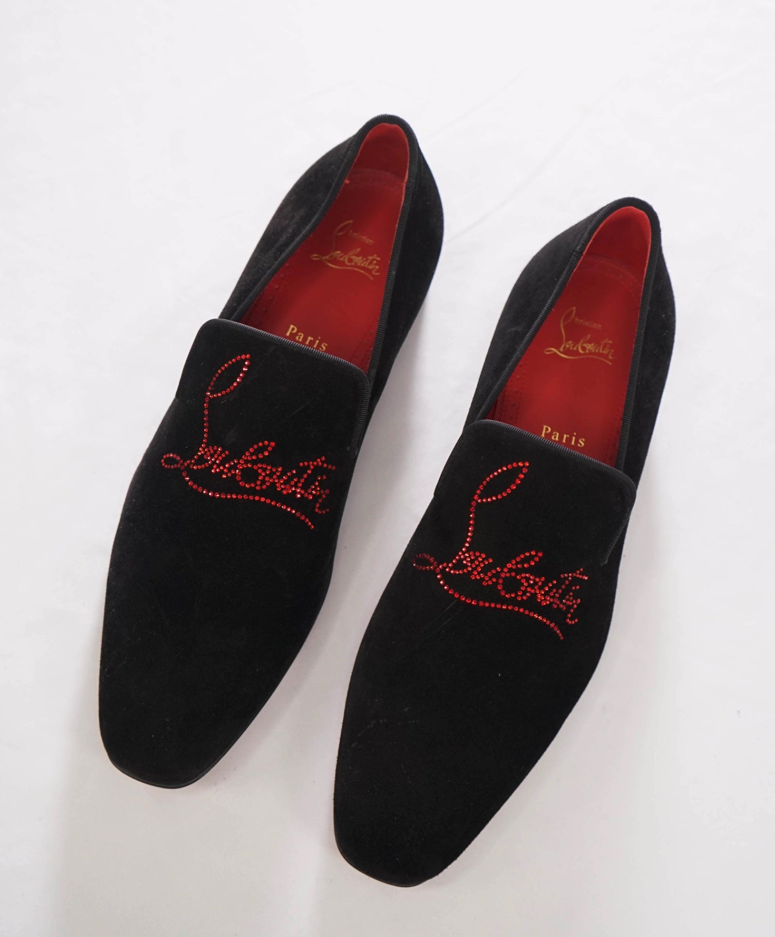 $1,100 CHRISTIAN LOUBOUTIN - *Dandelion Strass* Crystal Loafers - 12.5 (45.5EU)