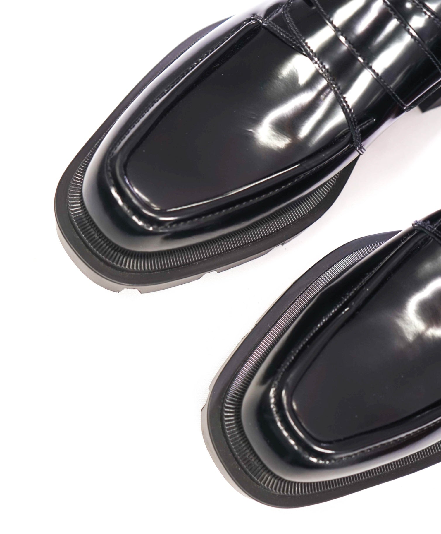 $1,450 CHRISTIAN LOUBOUTIN - Black Leather "OUR GEORGES" Loafers - US 9 (42EU)