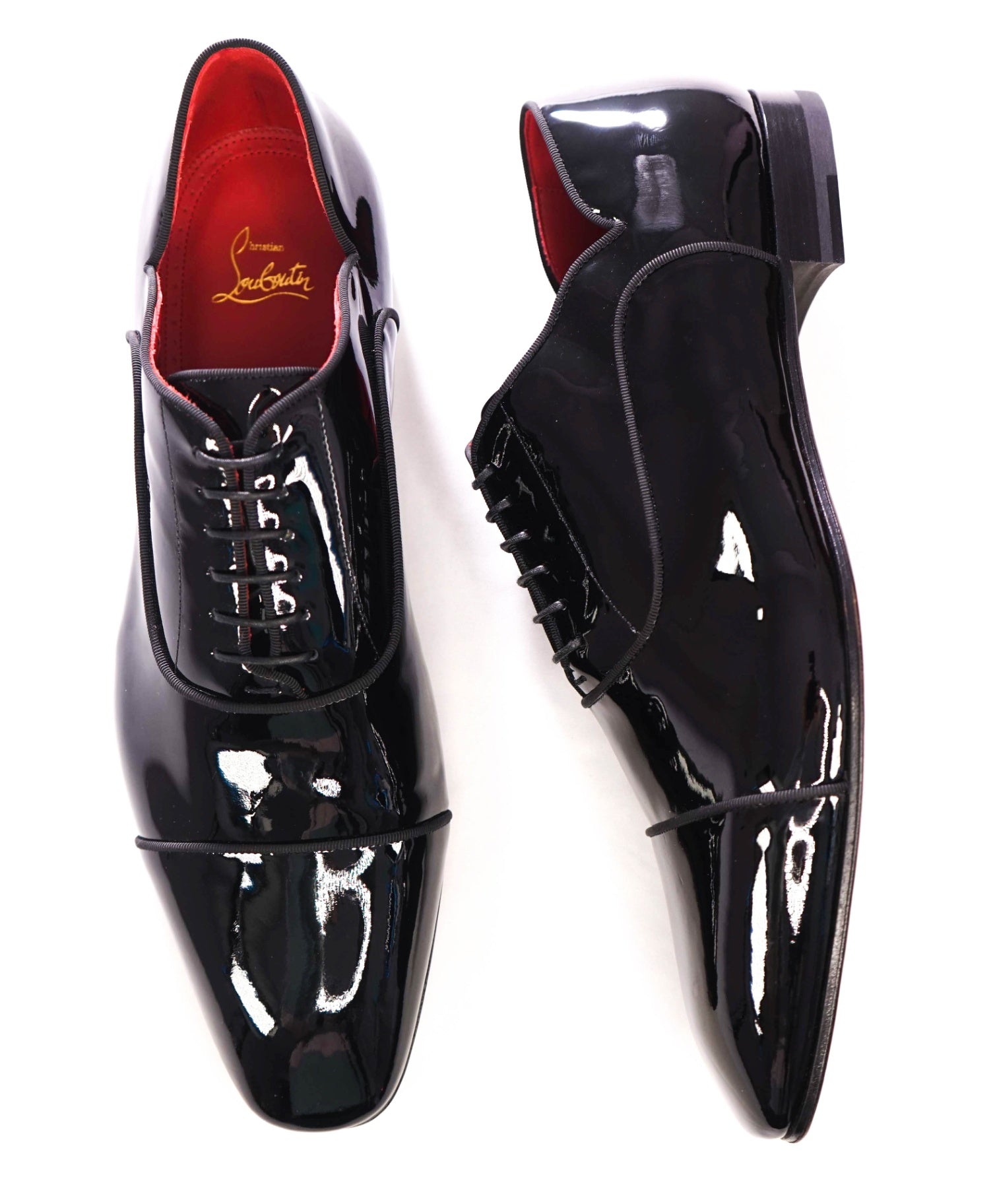 $1,050 Christian Louboutin - Black "Greggy Chick" Oxford - US 12 (45EU)