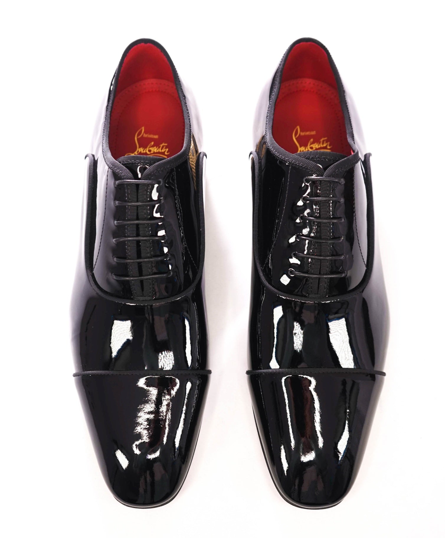 $1,300 CHRISTIAN LOUBOUTIN - *MET GREGGO* Patent Leather Black Oxfords - US 11.5 (44.5EU)