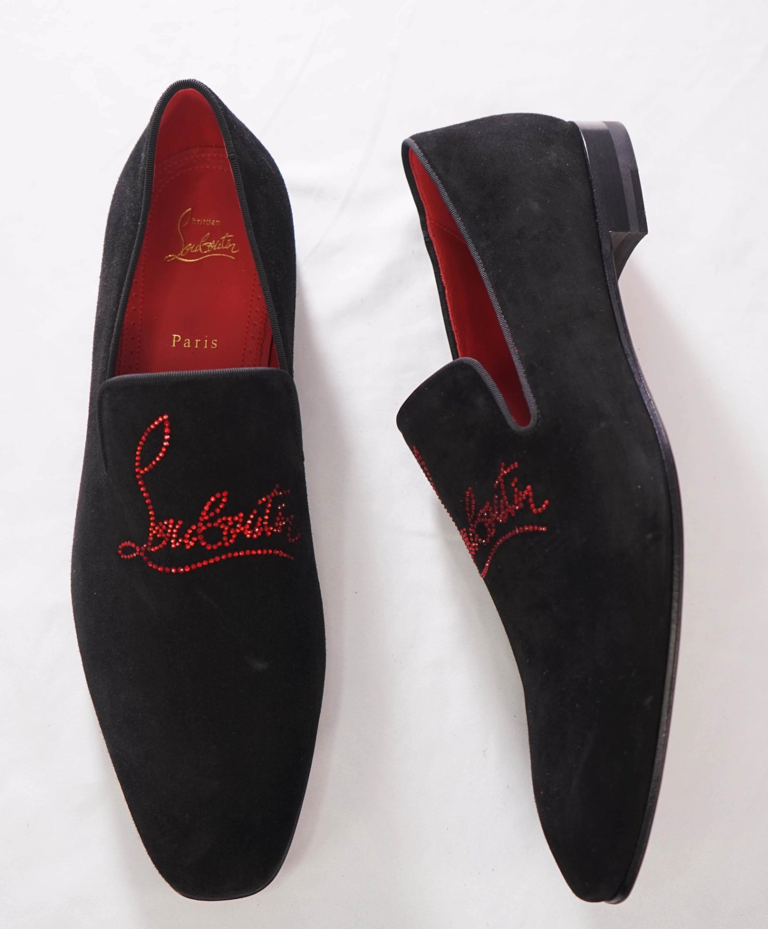 $1,100 CHRISTIAN LOUBOUTIN - *Dandelion Strass* Crystal Loafers - 9 (42EU)