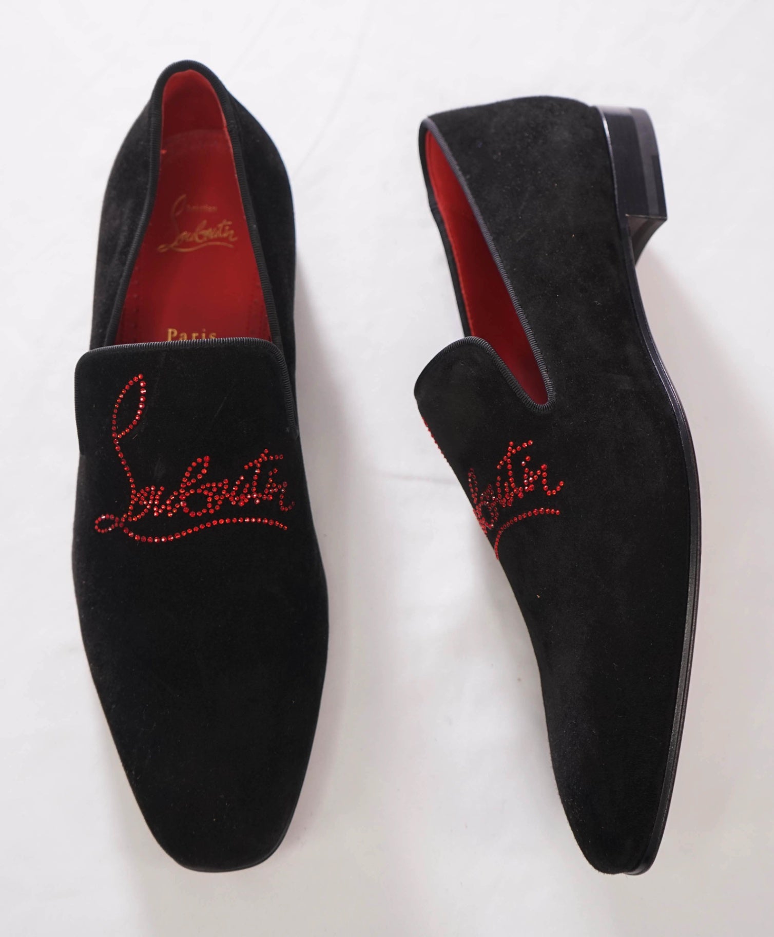 $1,100 CHRISTIAN LOUBOUTIN - *Dandelion Strass* Crystal Loafers - 12.5 (45.5EU)