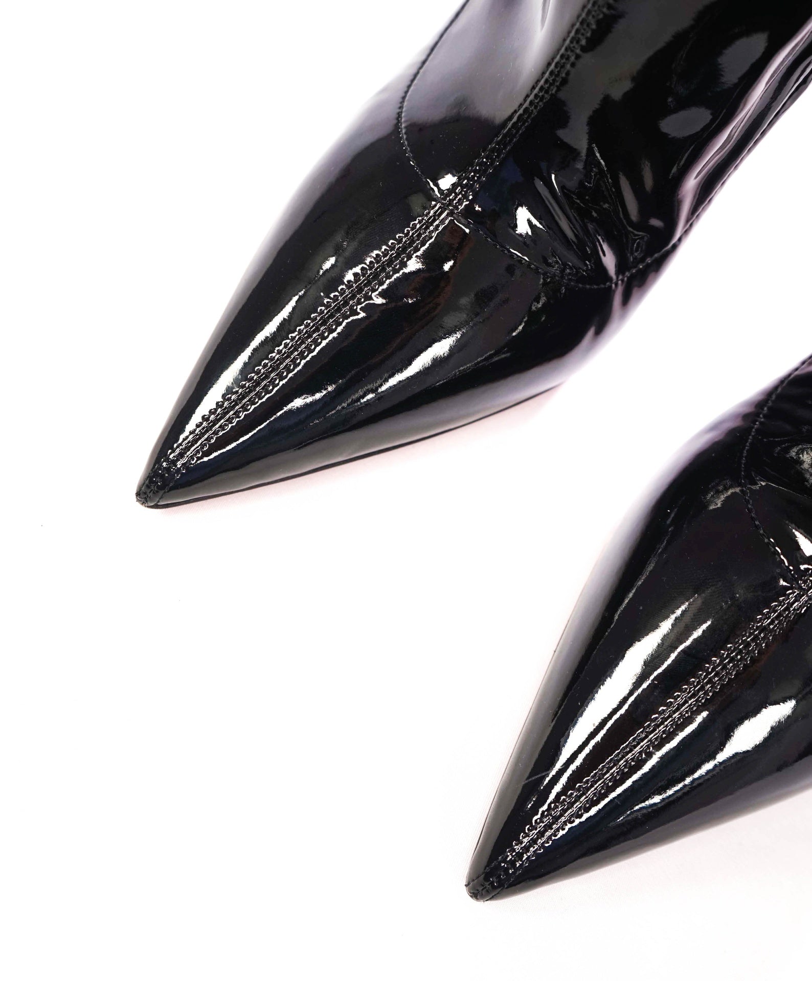 $1,995 CHRISTIAN LOUBOUTIN - Black Lip Strass Crystal 100mm Boots - US 9.5 (39.5EU)