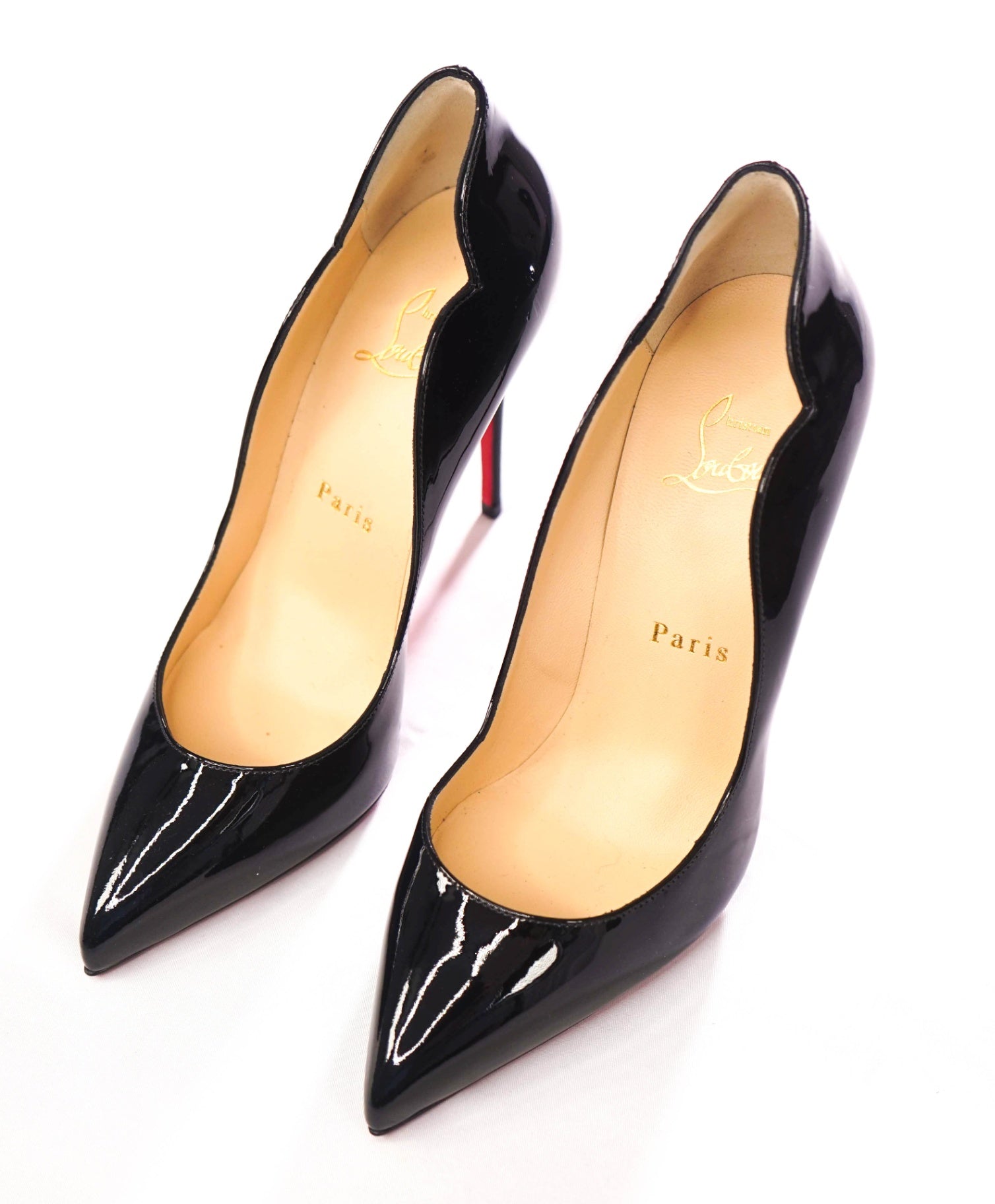 $945 CHRISTIAN LOUBOUTIN - Black 100mm *HOT CHICK* Pumps - US 6 (36EU)